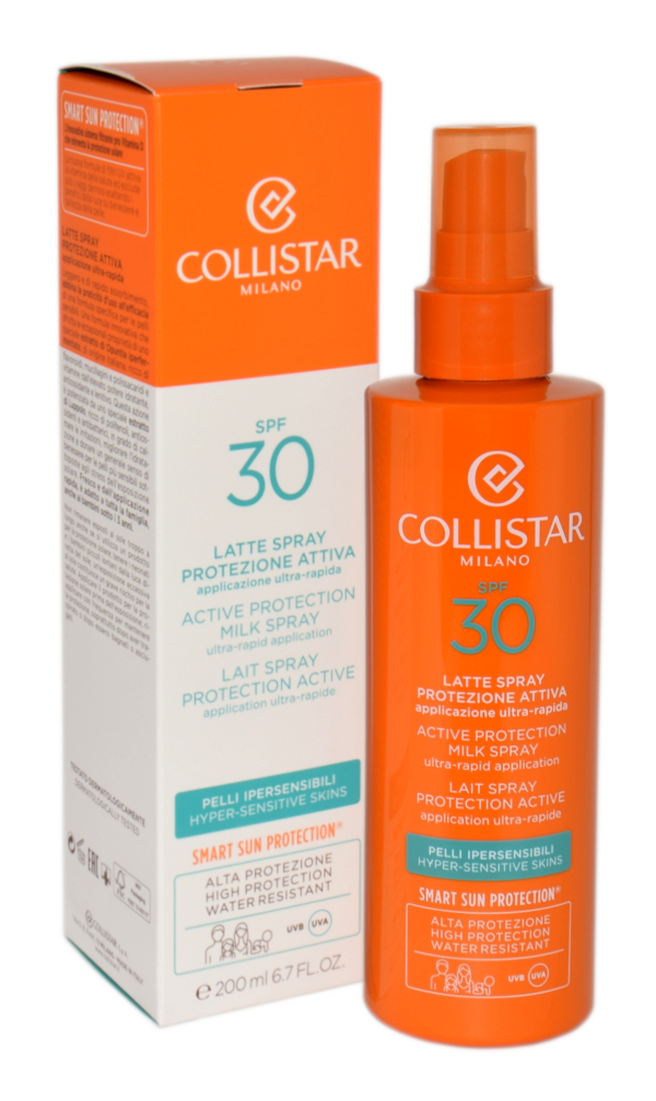 Collistar Tanning Moisturizing Milk Spray Hyper-Sensitive Skin SPF30 200ml
