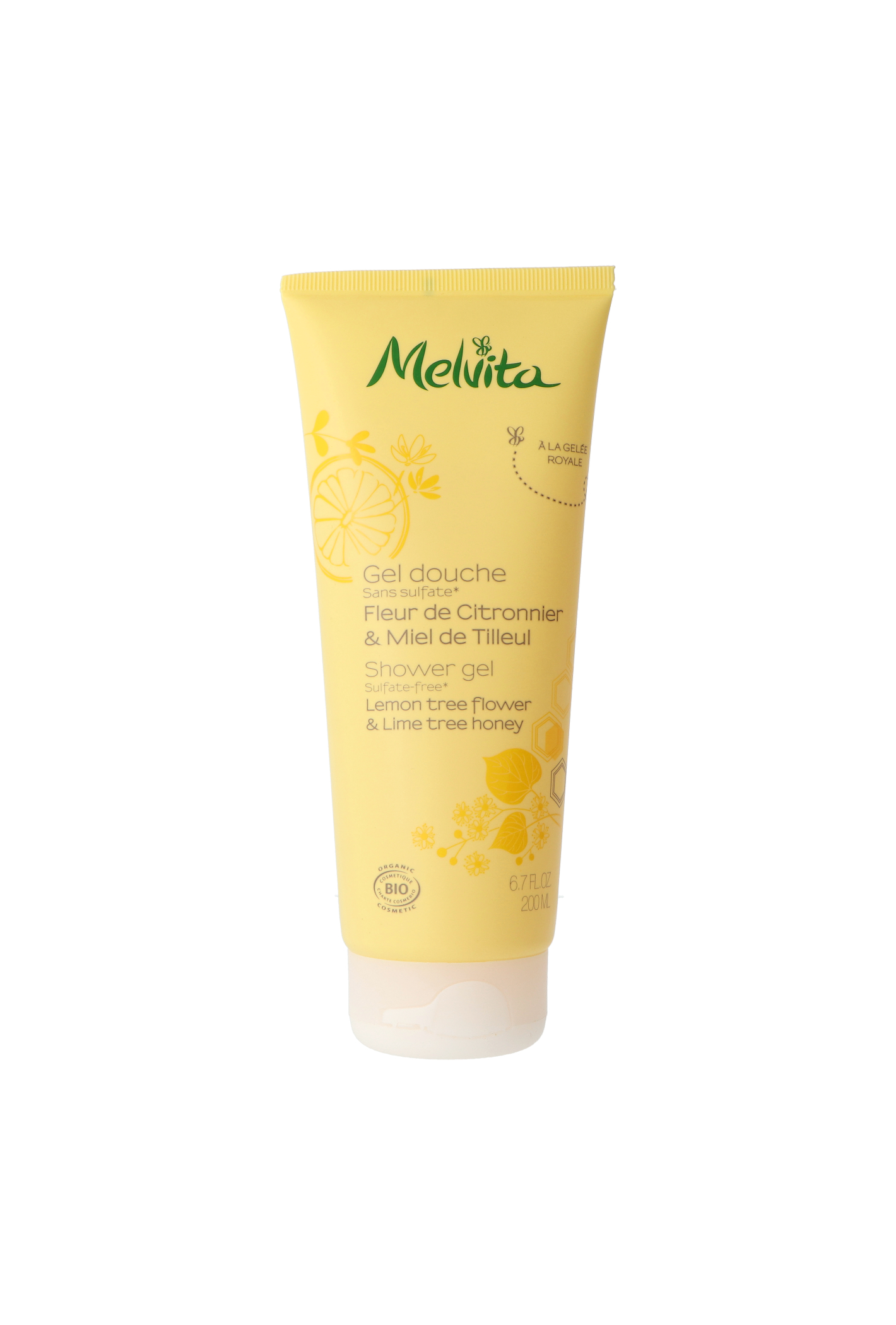 Melvita Shower Gel Lemon Tree Flower & Lime Tree Honey 200ml