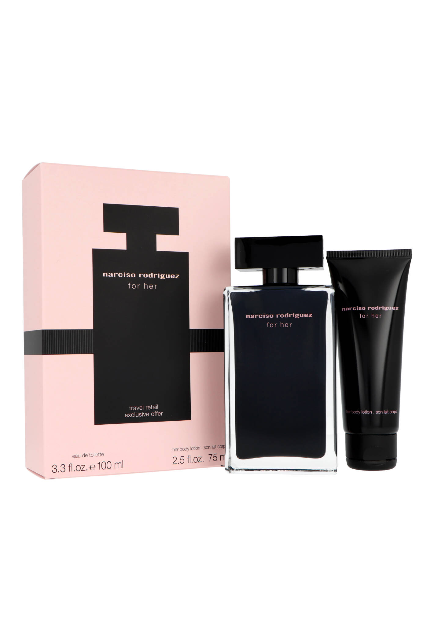 Zestaw Narciso Rodriguez For Her Edt 100ml + Body Lotion 75ml