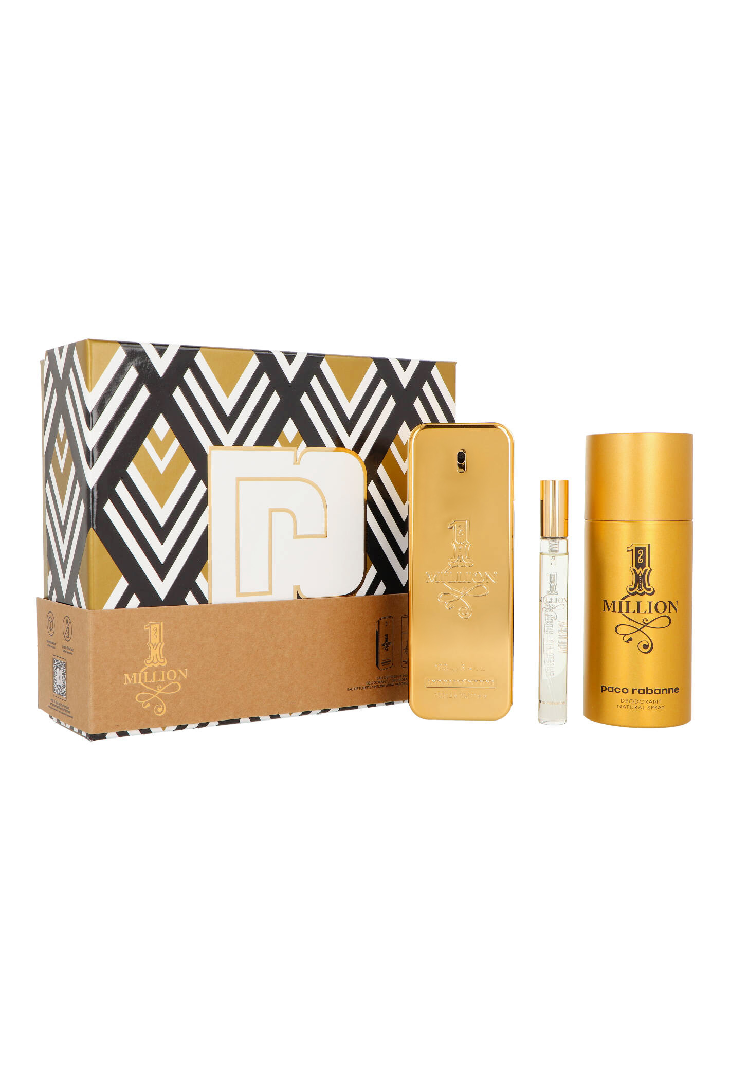 Zestaw Paco Rabanne 1 Million Edt 100ml + Deodorant 150ml + Edt 10ml