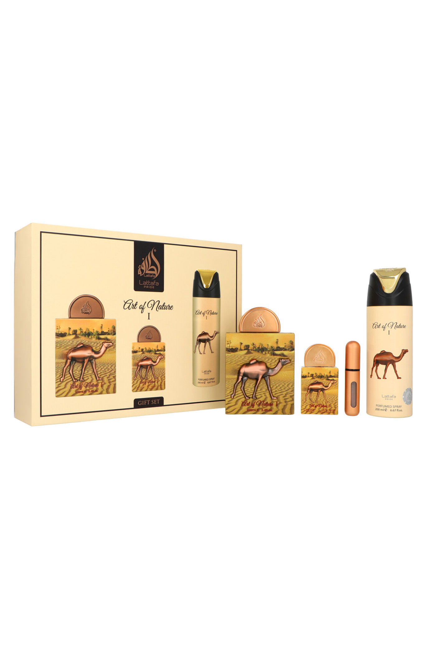 Zestaw Lattafa Art Of Nature I Edp 100ml + Edp 20ml + Deodorant 200ml