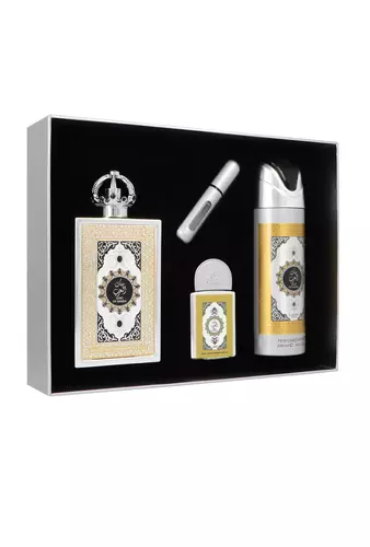 Zestaw Lattafa King Of Arabia Edp 100ml + Edp 20ml + Deodorant 200ml miniatura