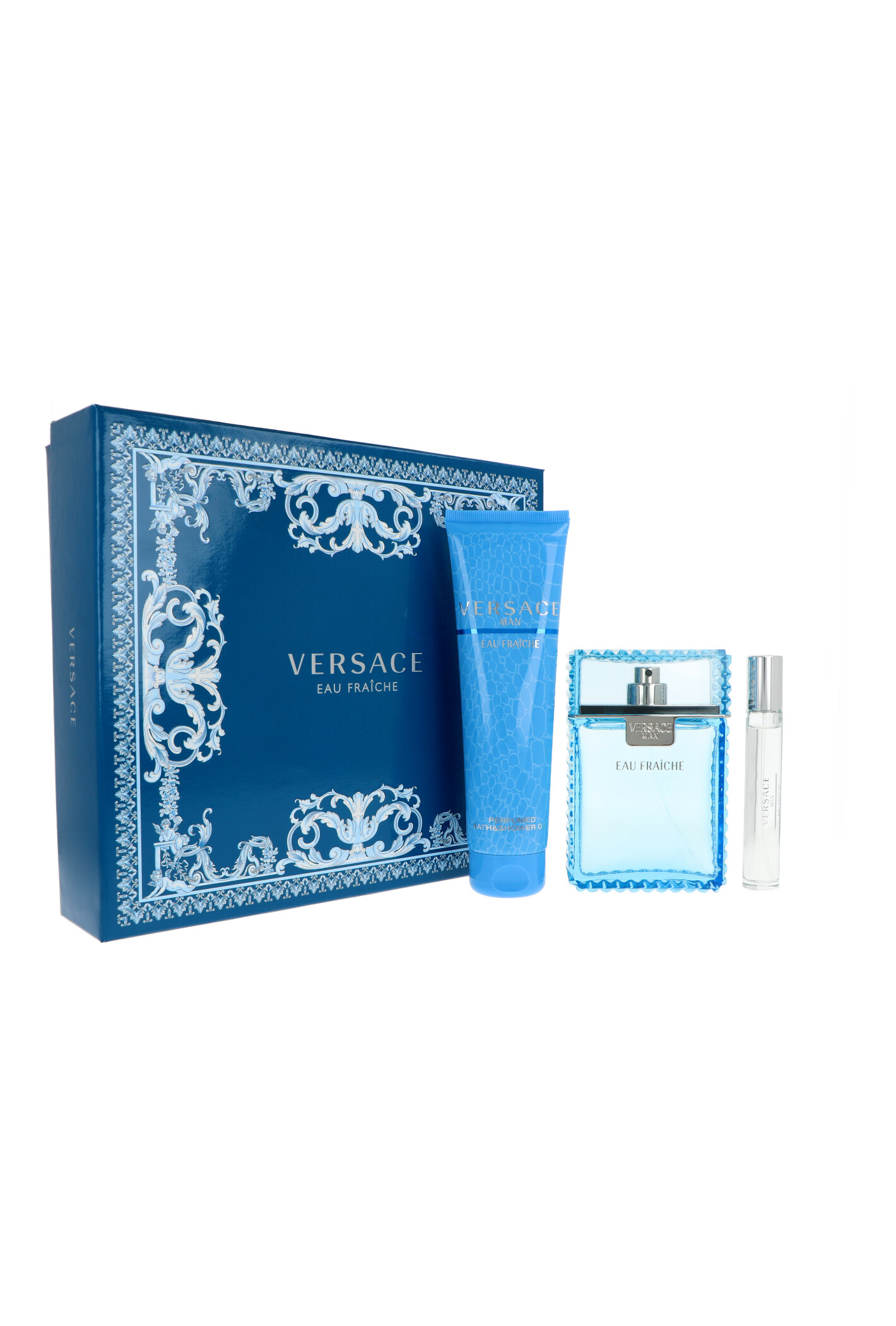 Zestaw Versace Man Eau Fraiche Edt 100ml + Edt 10ml + Shower Gel 150ml