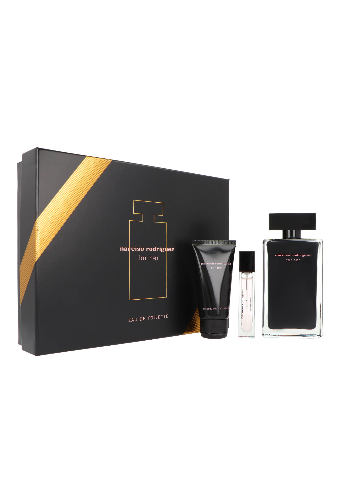 Zestaw Narciso Rodriguez For Her Edt 100ml + Body Lotion 50ml + Edt 10ml