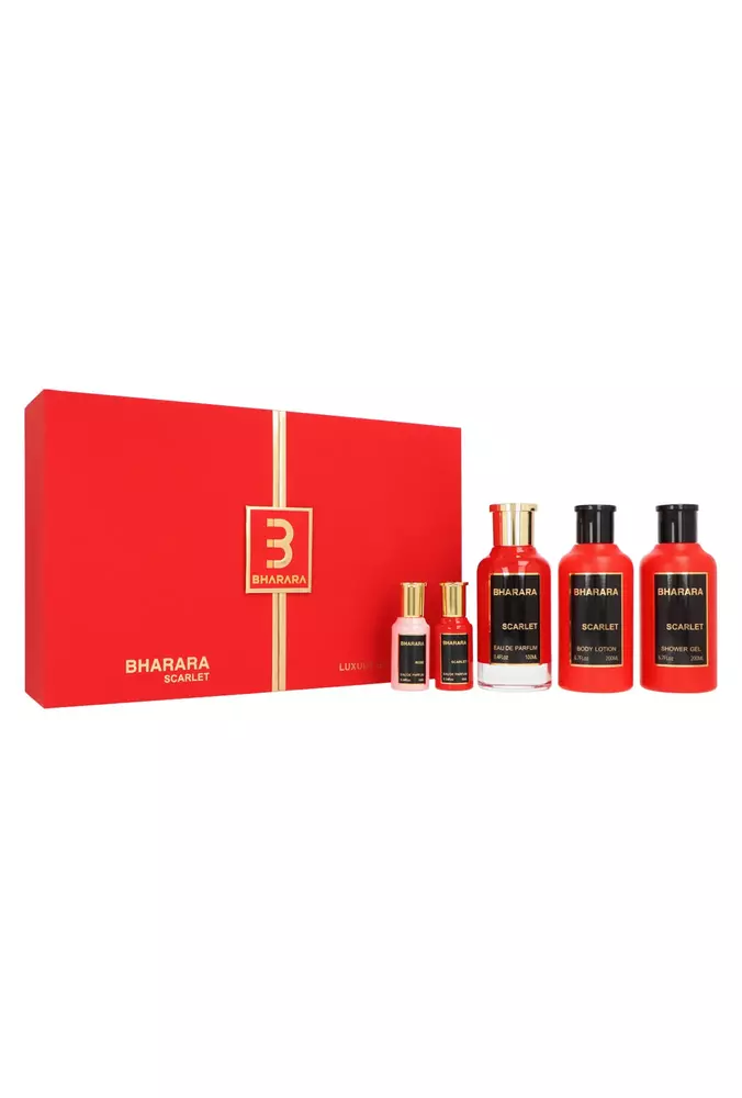 Zestaw Bharara Collection: Scarlet Edp 100ml + Shower Gel 200ml + Body Lotion 200ml + Edp 10ml + Rose Edp 10ml miniatura
