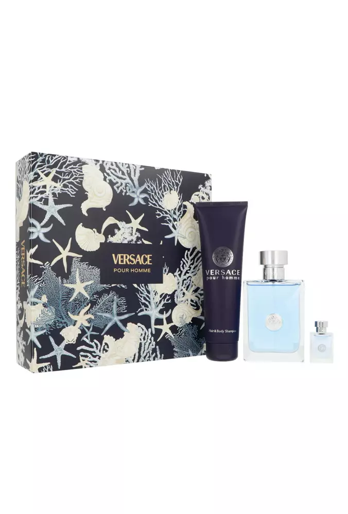 Zestaw Versace Pour Homme Edt 100ml + Shower Gel 150ml + Edt 5ml miniatura