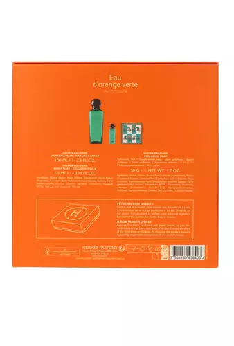 Zestaw Hermes d`Orange Verte Edc 100ml + Edc 7,5ml + Soap 50g miniatura