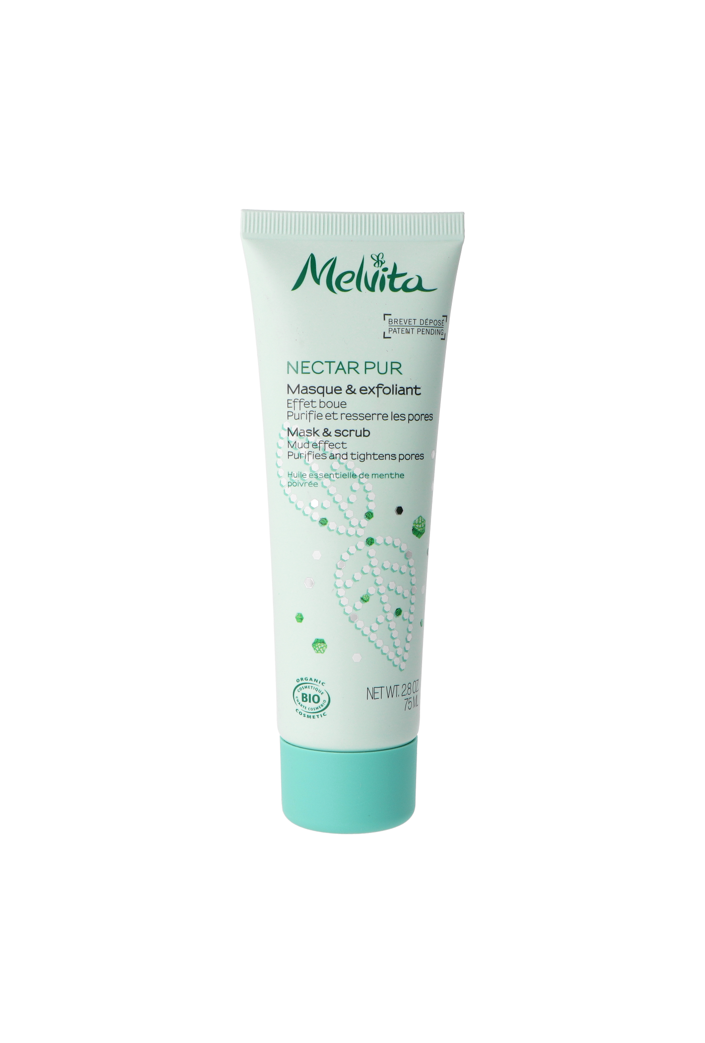 Melvita Nectar Pur Mask & Scrub Mud Effect Purifies And Tightens Pores 75ml