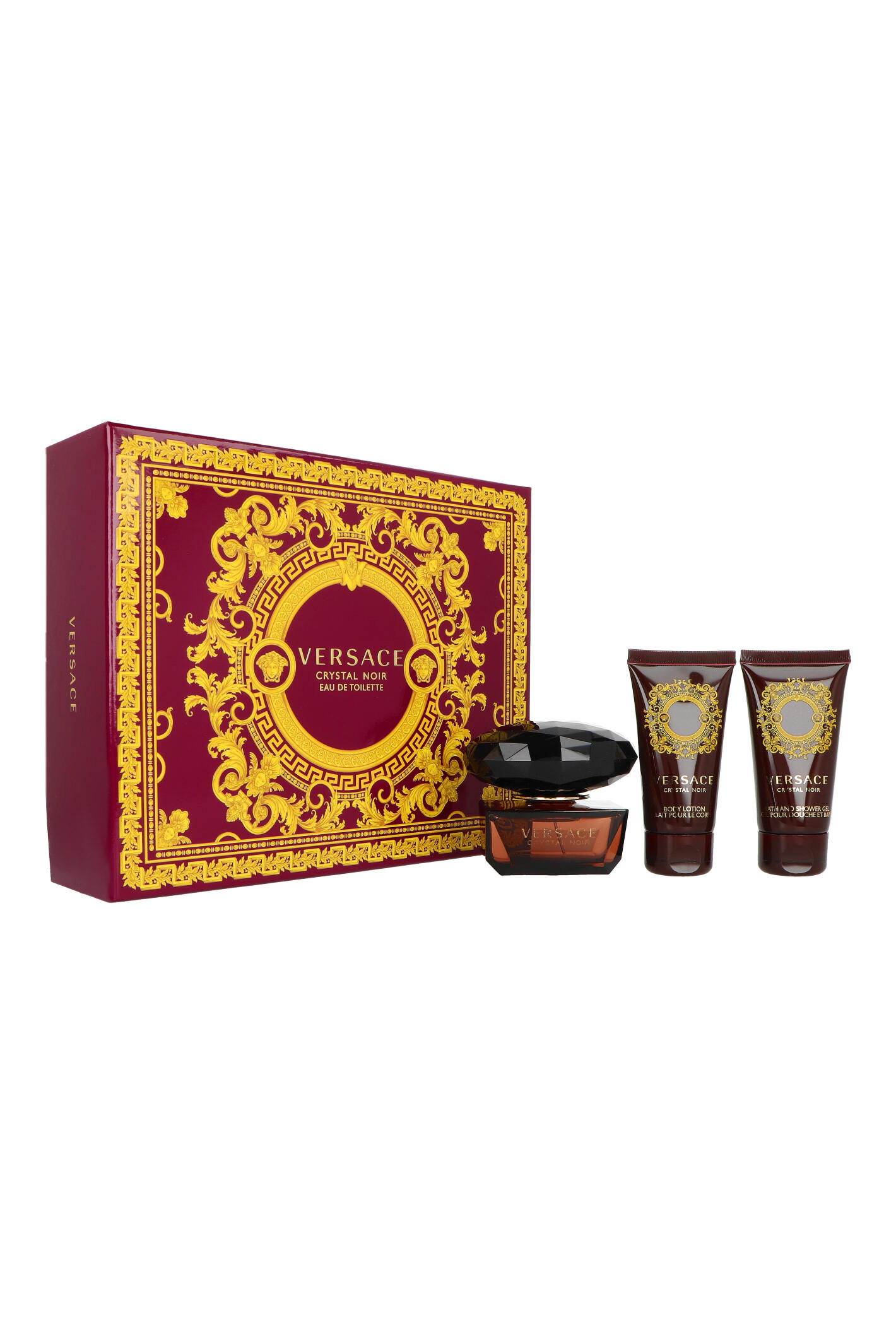 Zestaw Versace Crystal Noir Edt 50ml + Shower Gel 50ml + Body Lotion 50ml