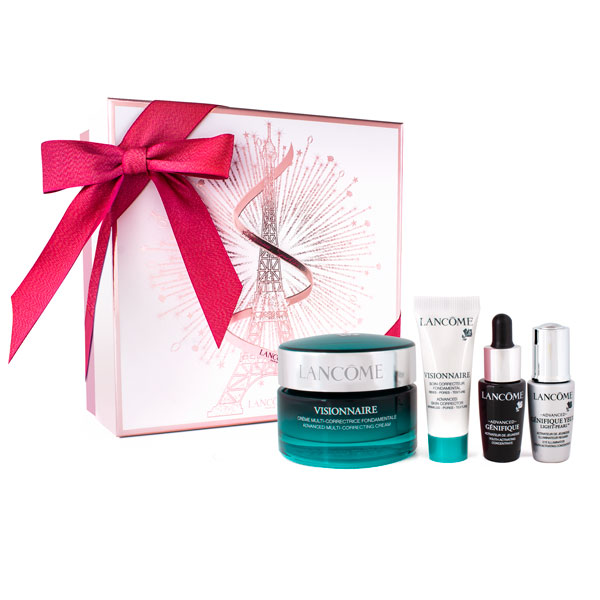 Zestaw Lancome: Visionnaire Day Cream 50ml + Advanced Genefique Serum 7ml + Visionnaire Corrector 10ml + Advanced Genefique Eyes Light Pearl 5ml