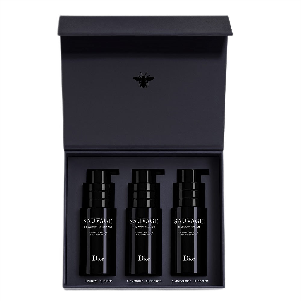 Zestaw Próbek Dior Sauvage Edt 1ml + Masque Face Cleanser And Mask 5ml + Moisturizer For Face And Beard 2ml