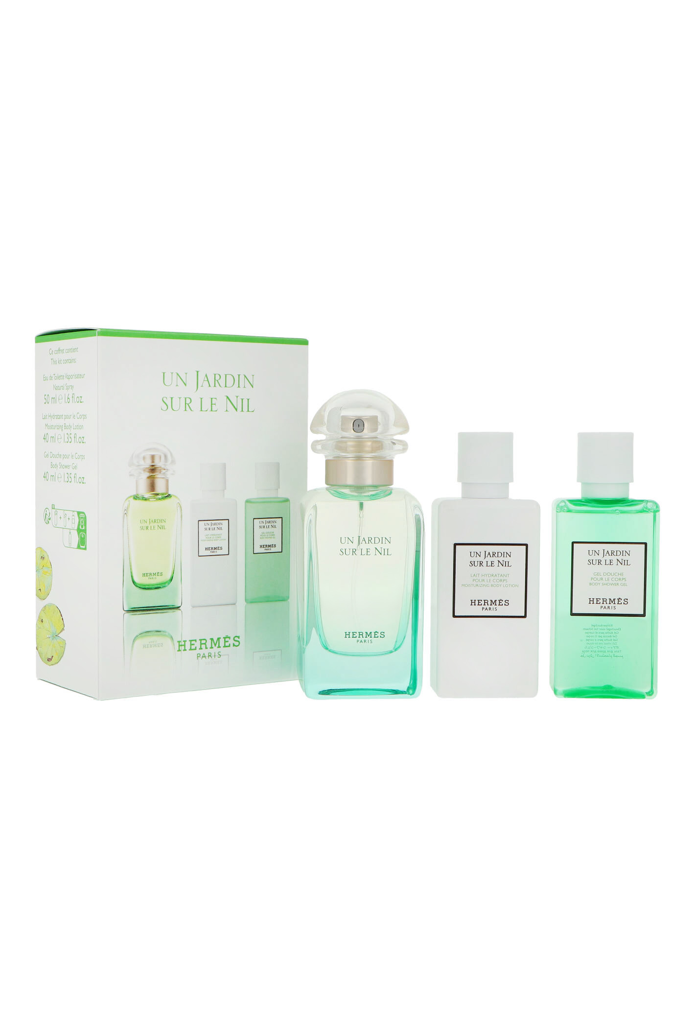 Zestaw Hermes Jardin Un Jardin Sur Le Nil Edt 50ml + Shower Gel 40ml + Body Milk 40ml