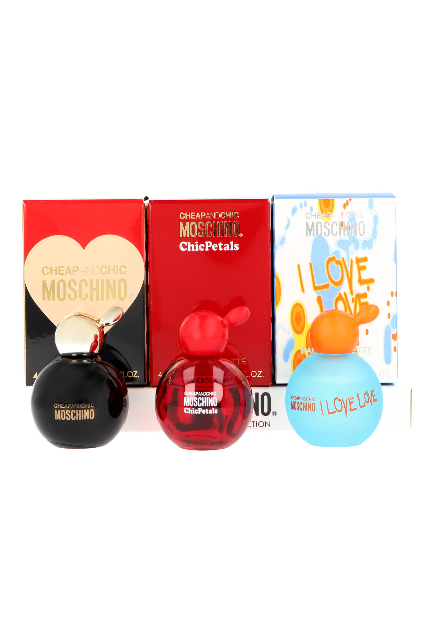 Zestaw Moschino Miniature Collection For Women Edt 3x4,9ml: Cheap & Chic + I Love Love + Chic Petals