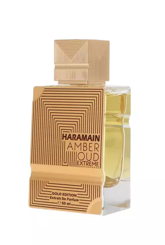 Al Haramain Amber Oud Gold Edition Extreme Pure Perfume 60ml + Travel Atomizer miniatura