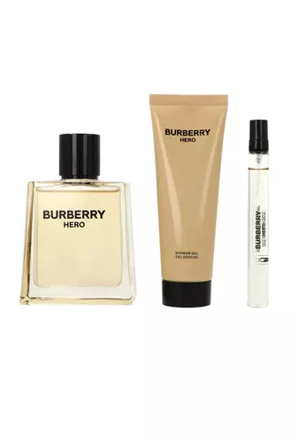 Zestaw Burberry Hero Edt 100ml + Edt 10ml + Shower Gel 75ml miniatura