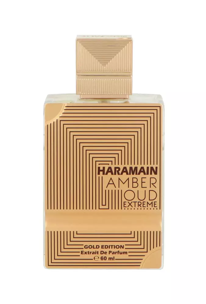 Al Haramain Amber Oud Gold Edition Extreme Pure Perfume 60ml + Travel Atomizer miniatura