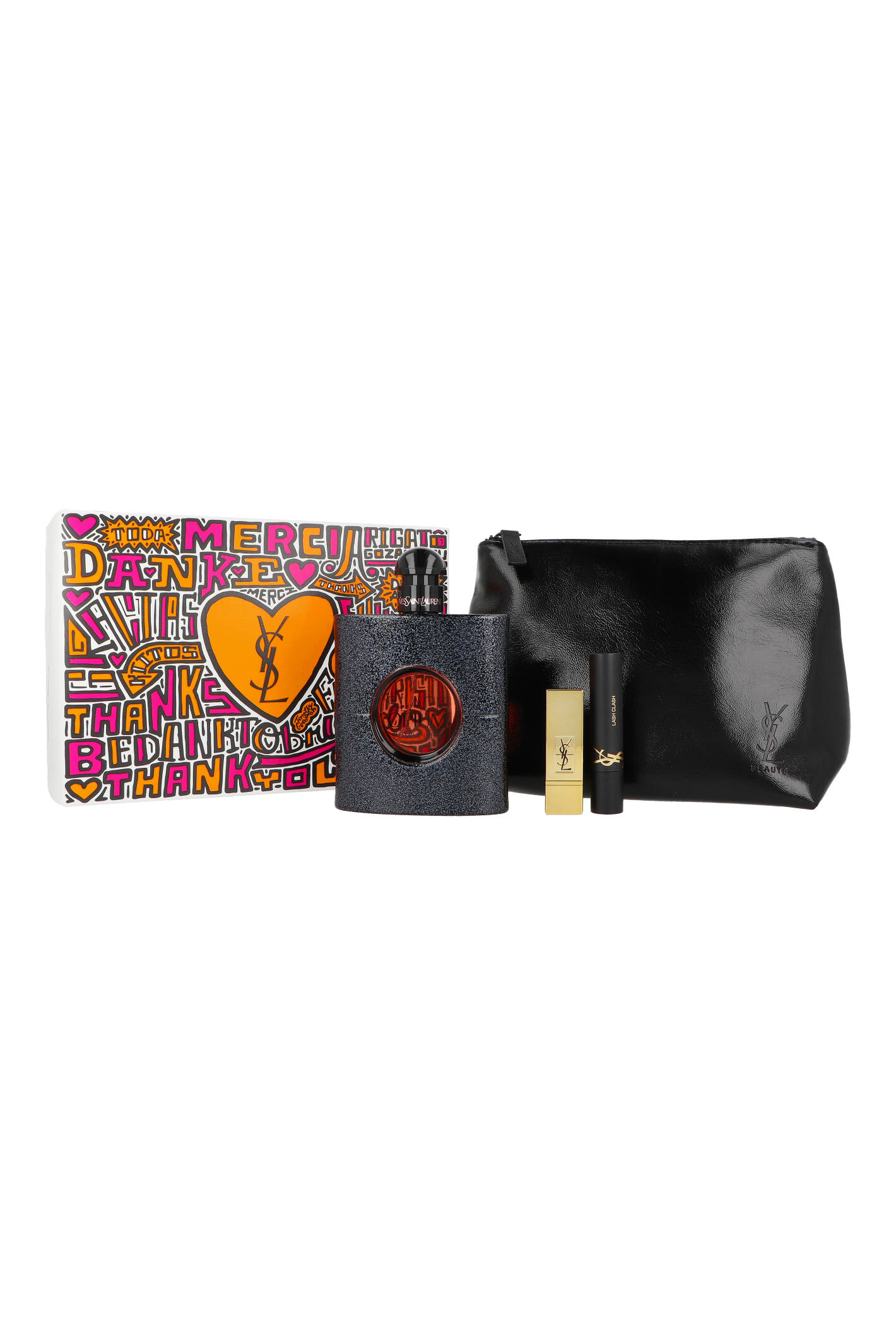 Zestaw Yves Saint Laurent Black Opium Edp 90ml + Lipstick 1,3g + Mascara 2ml + Pouch