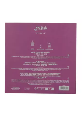 Zestaw Jean Paul Gaultier Le Male Edt 125ml + Shower Gel 75ml + Deodorant 150ml miniatura