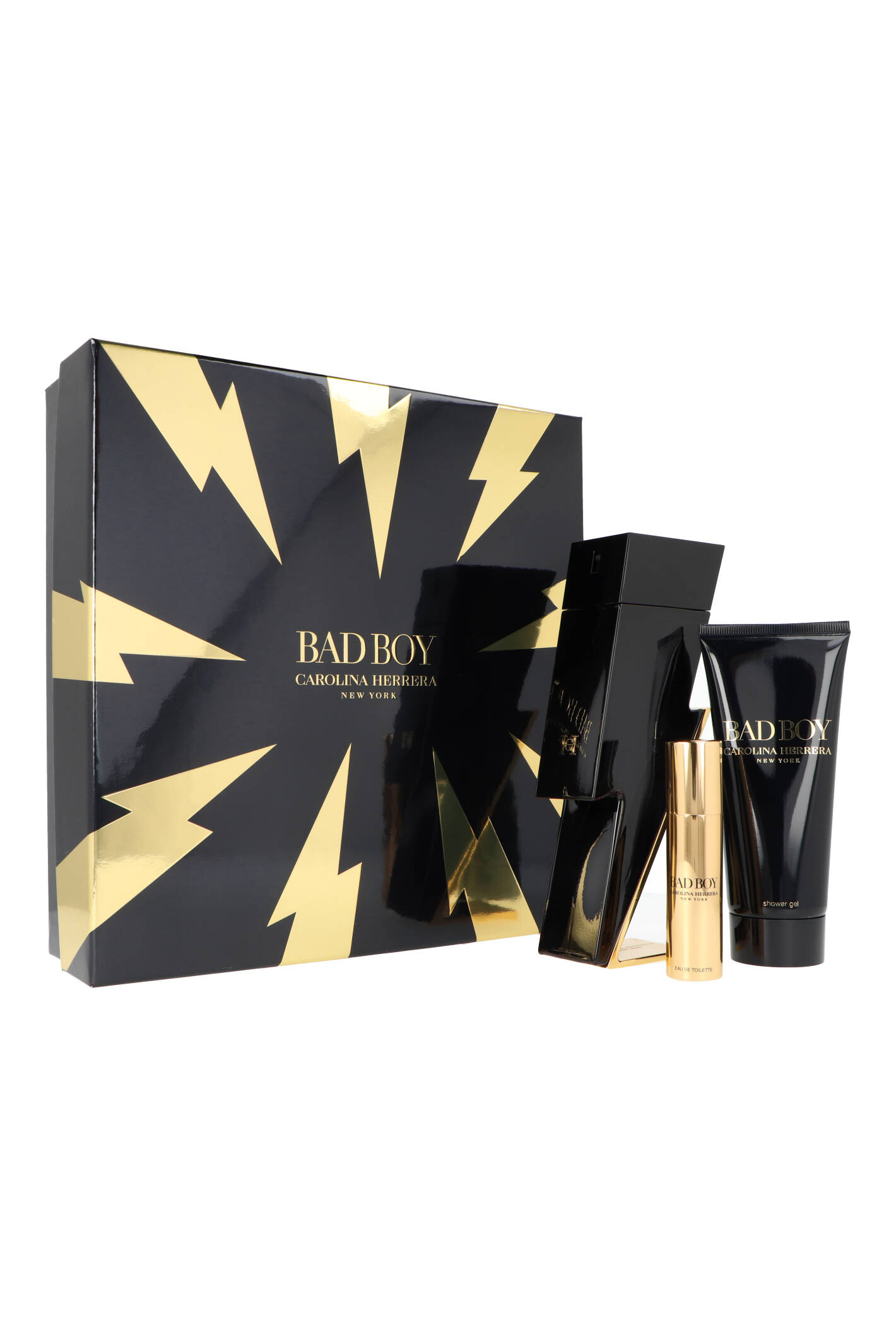 Zestaw Carolina Herrera Bad Boy Edt 100ml + Edt 10ml + Shower Gel 100ml