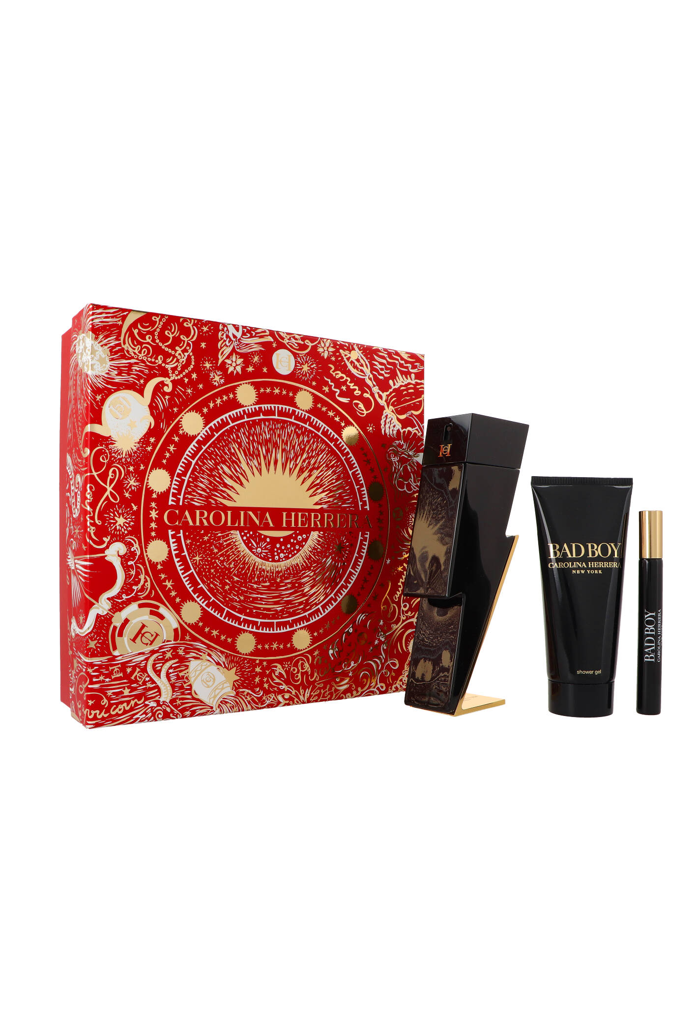 Zestaw Carolina Herrera Bad Boy Edt 100ml + Edt 10ml + Shower Gel 100ml