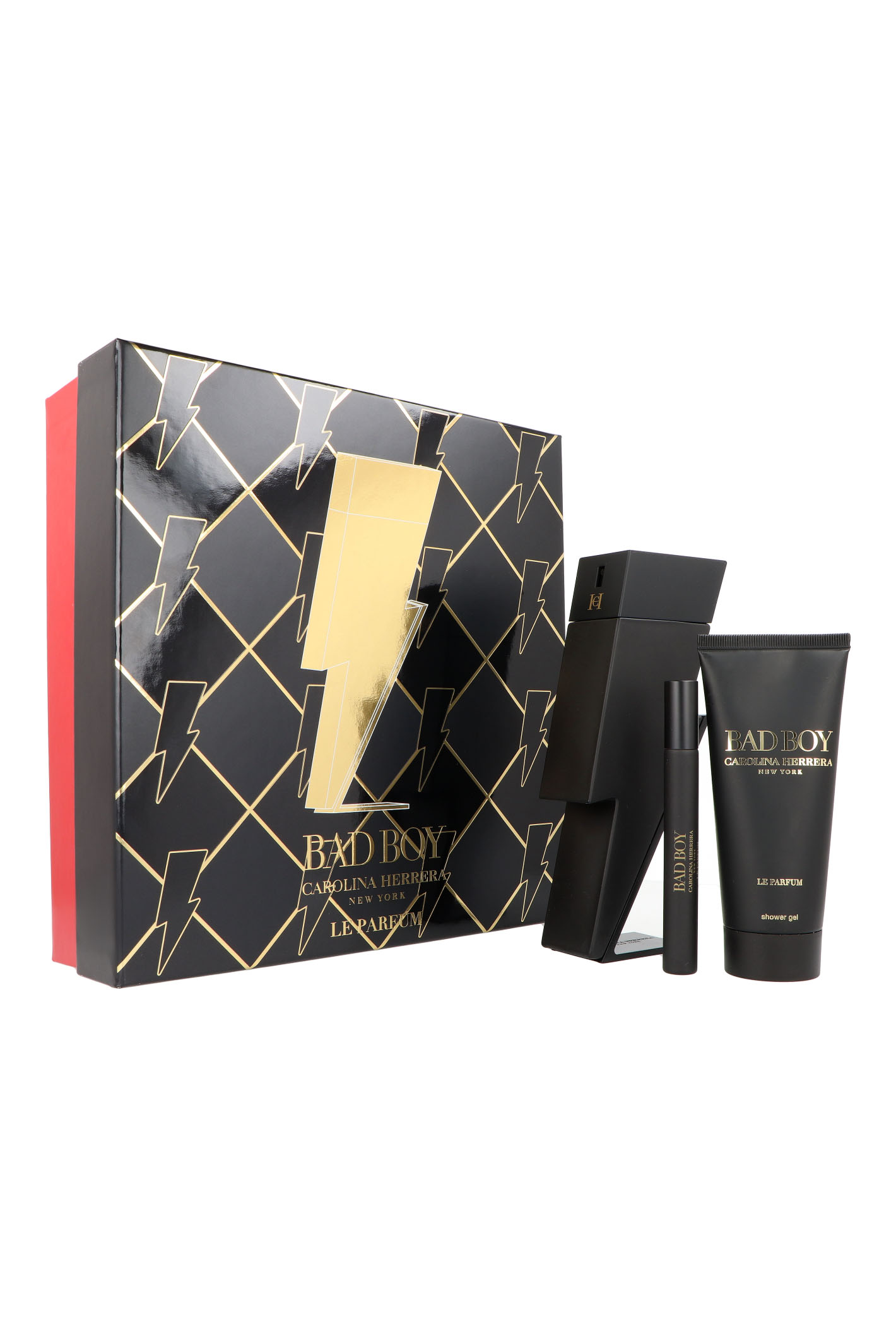 Zestaw Carolina Herrera Bad Boy Edp 100ml + Edp 10ml + Shower Gel 100ml