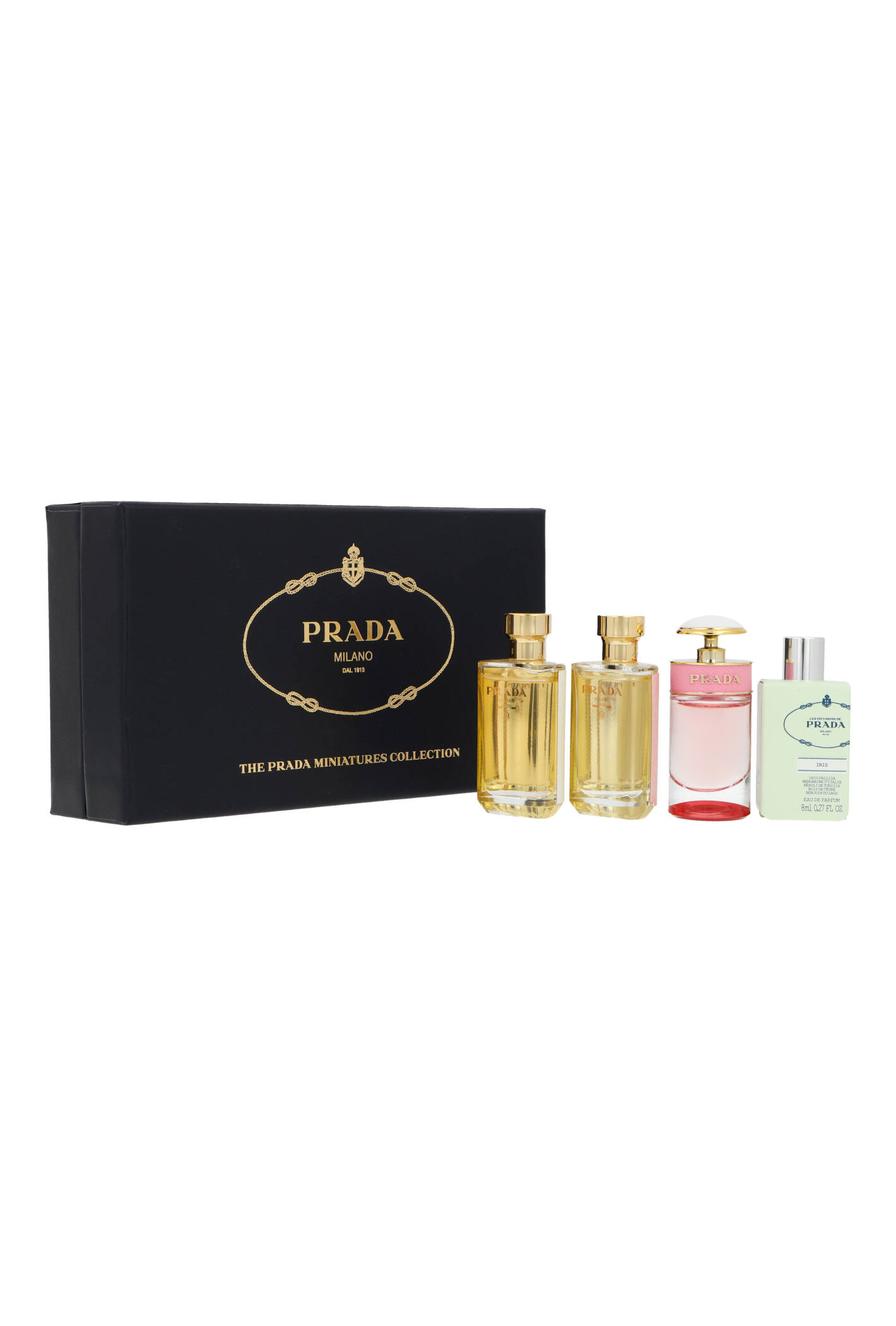 Zestaw Prada Miniatures Collection Candy Edp 9ml + Candy Florale Edt 7ml + La Femme L`Eau Edt 9ml + Les Infusions Edp 8ml