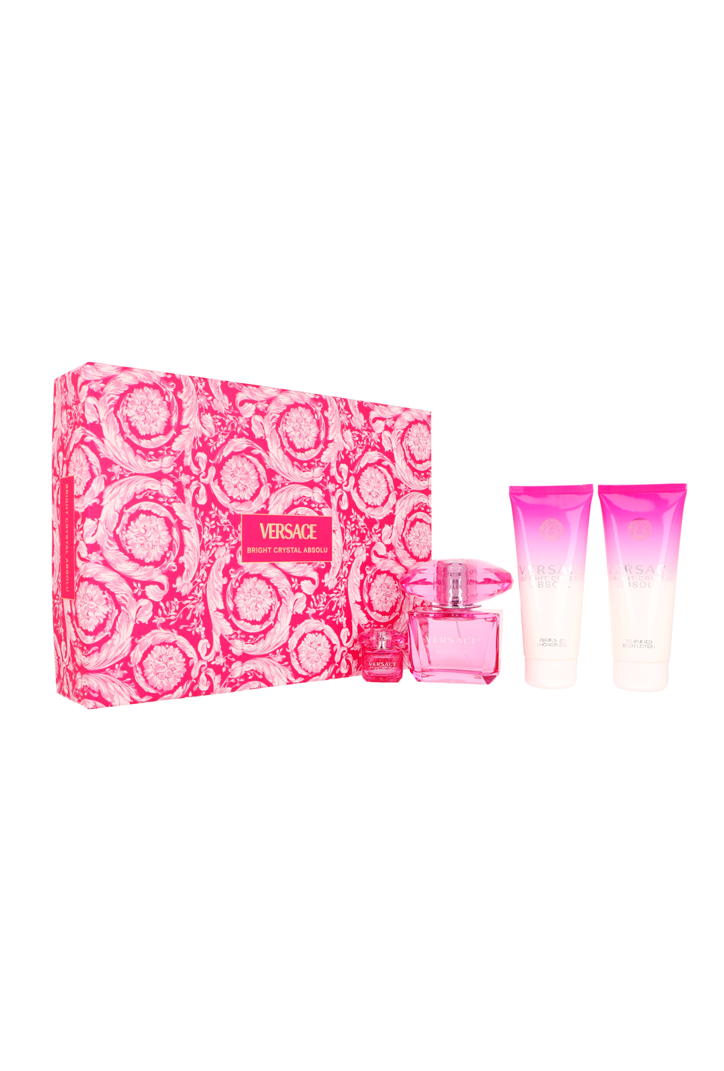 Zestaw Versace Bright Crystal Absolu Edp 90ml + Edp 5ml + Body Lotion 100ml + Shower Gel 100ml