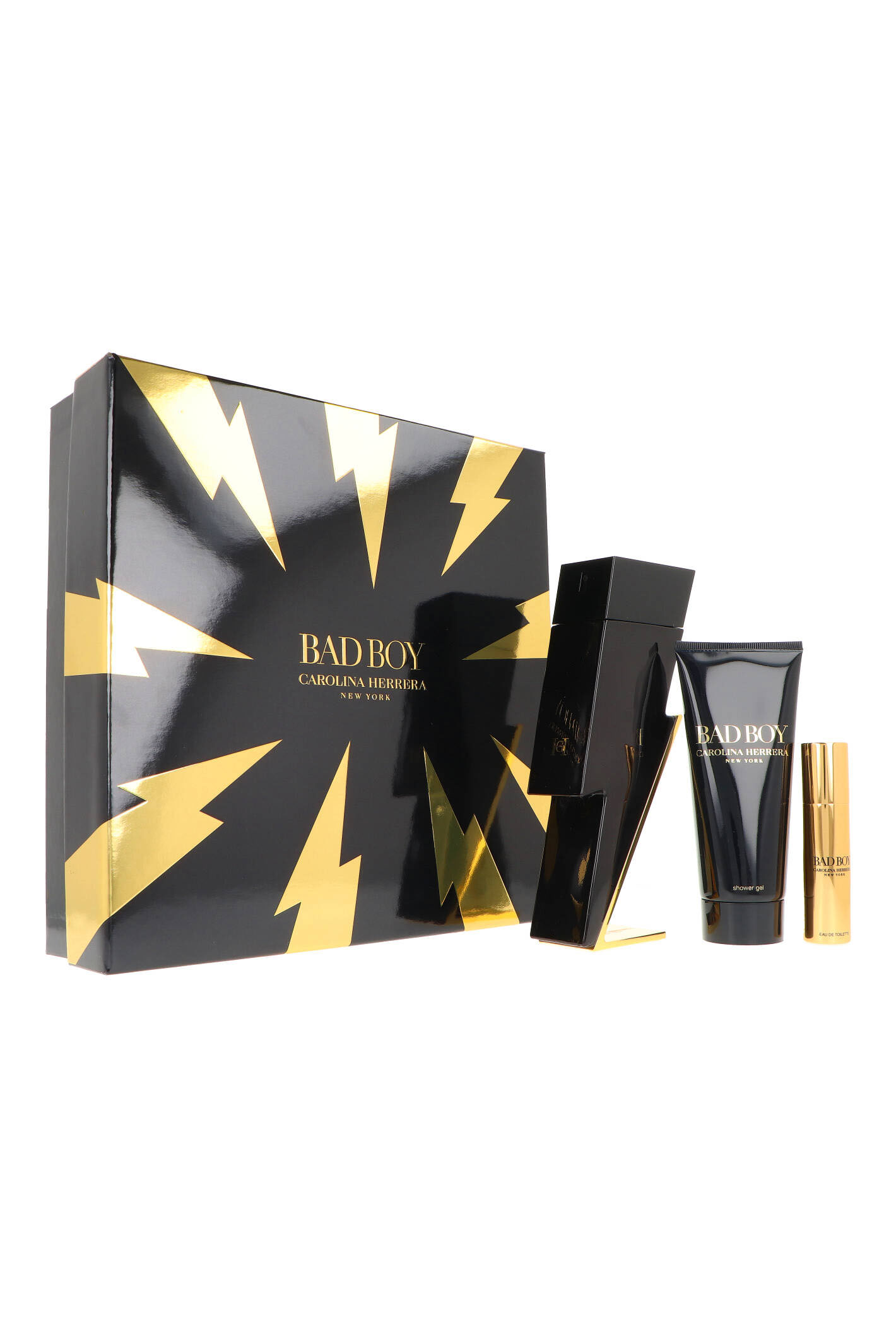 Zestaw Carolina Herrera Bad Boy Edt 100ml + Edt 10ml + Shower Gel 100ml