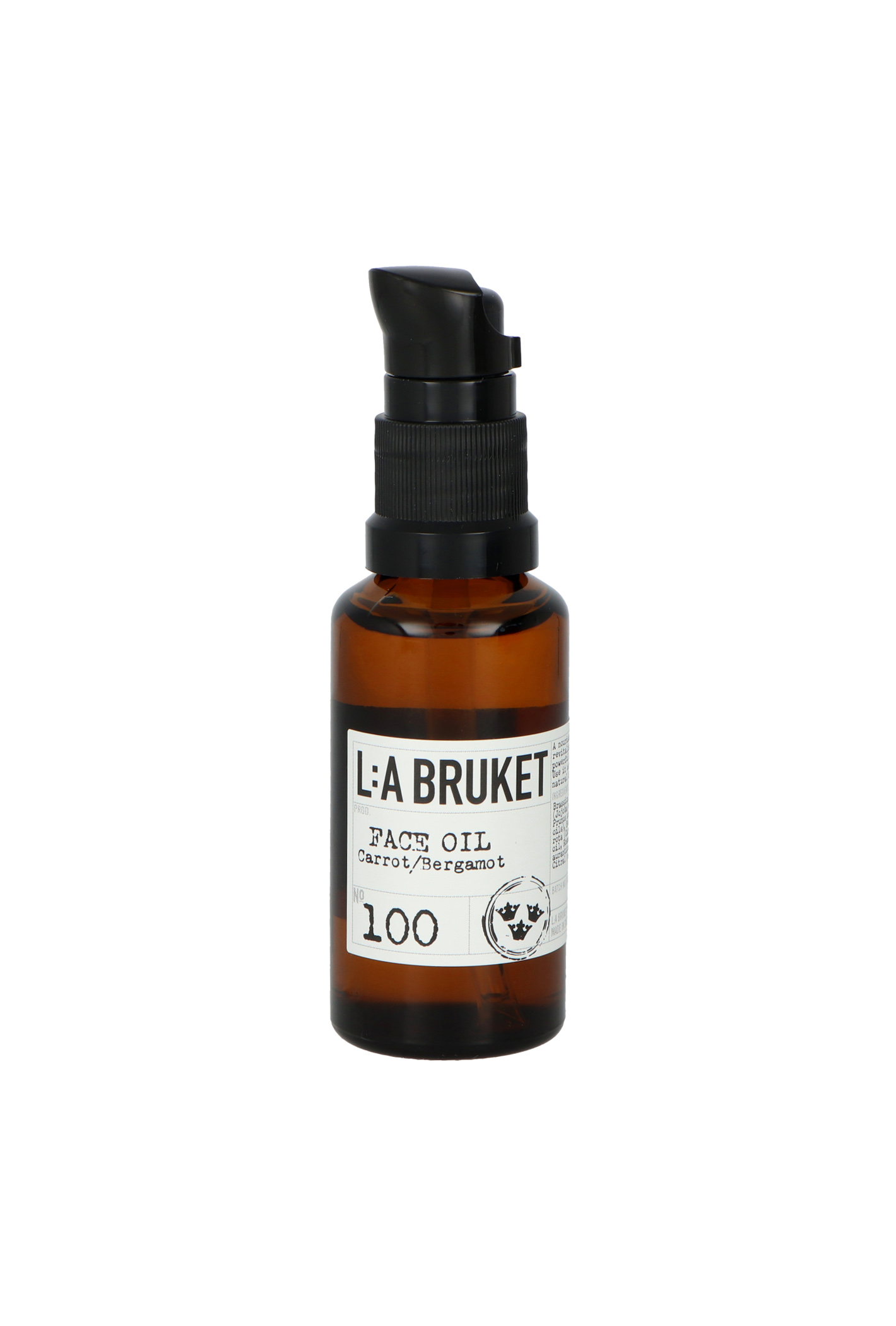 L:A Bruket 100 Carrot/Bergamot Face Oil 30ml