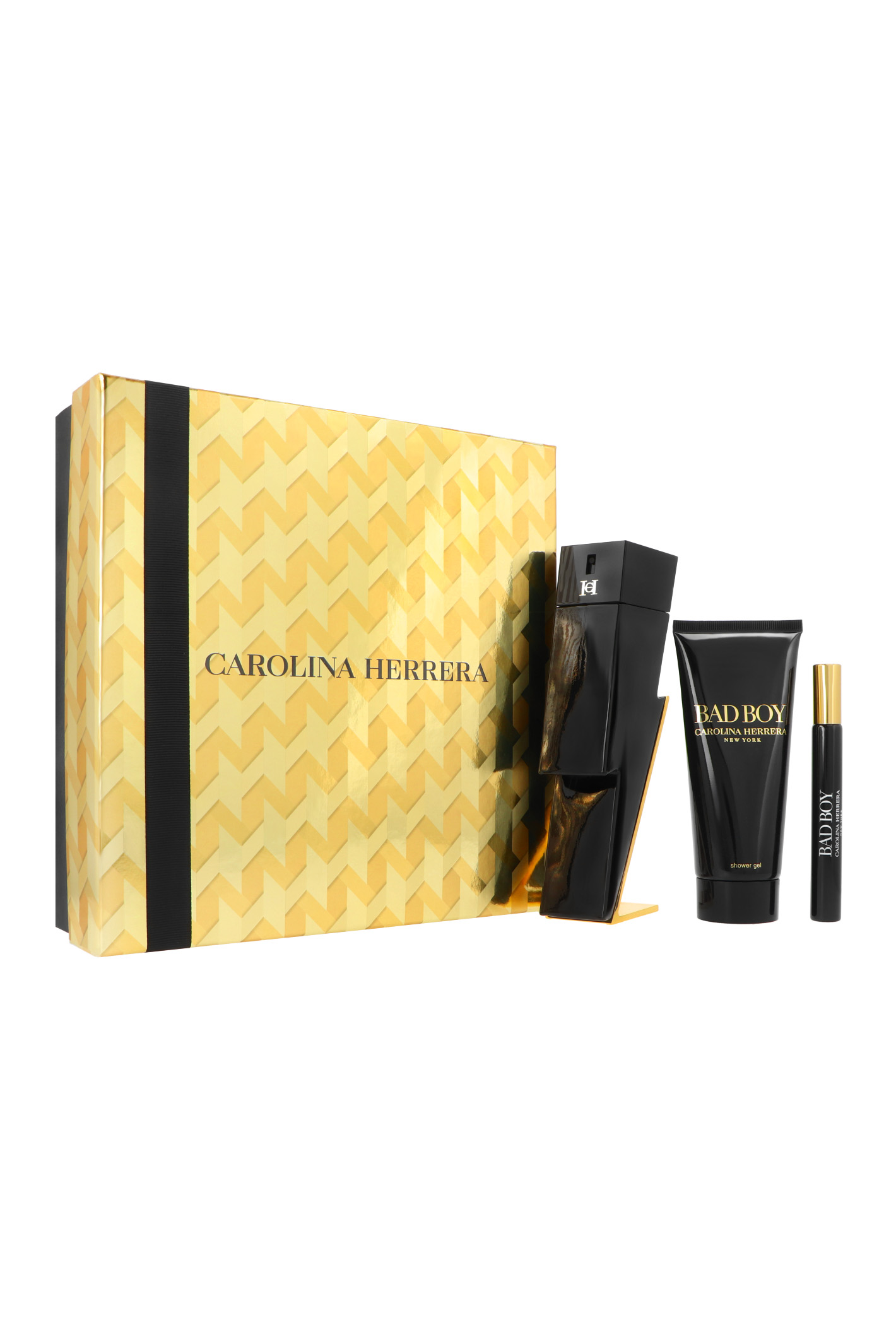 Zestaw Carolina Herrera Bad Boy Edt 100ml + Shower Gel 100ml + Edt 10ml