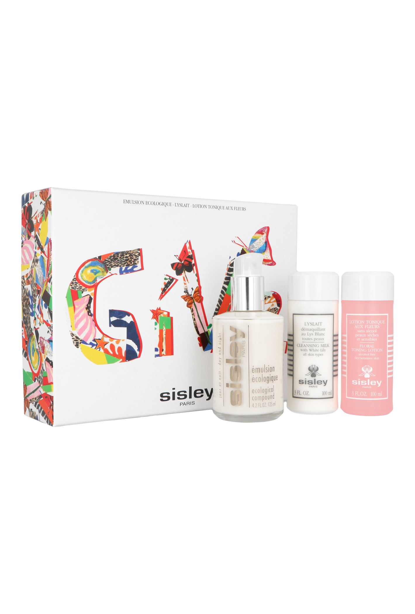 Zestaw Sisley Les Essentiels Organic Emulsion 125ml + Floral Tonic Lotion 100ml + Cleansing Milk 100ml