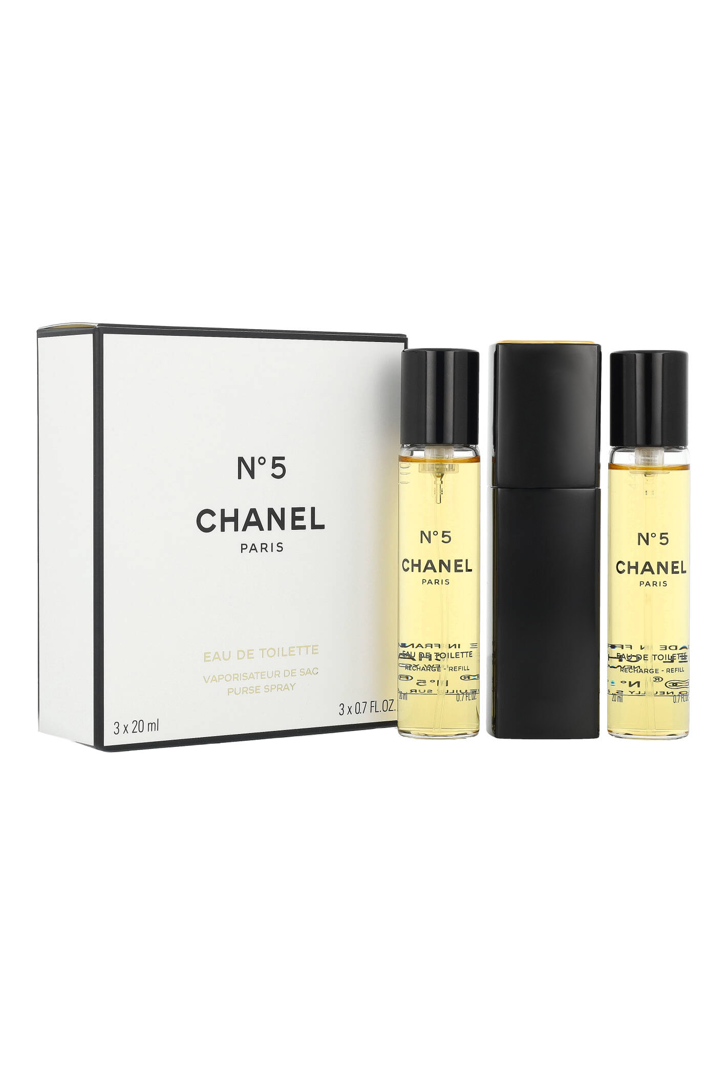 Zestaw Chanel No 5 Edt 3X20ml (Purse Spray And 2 Refills)