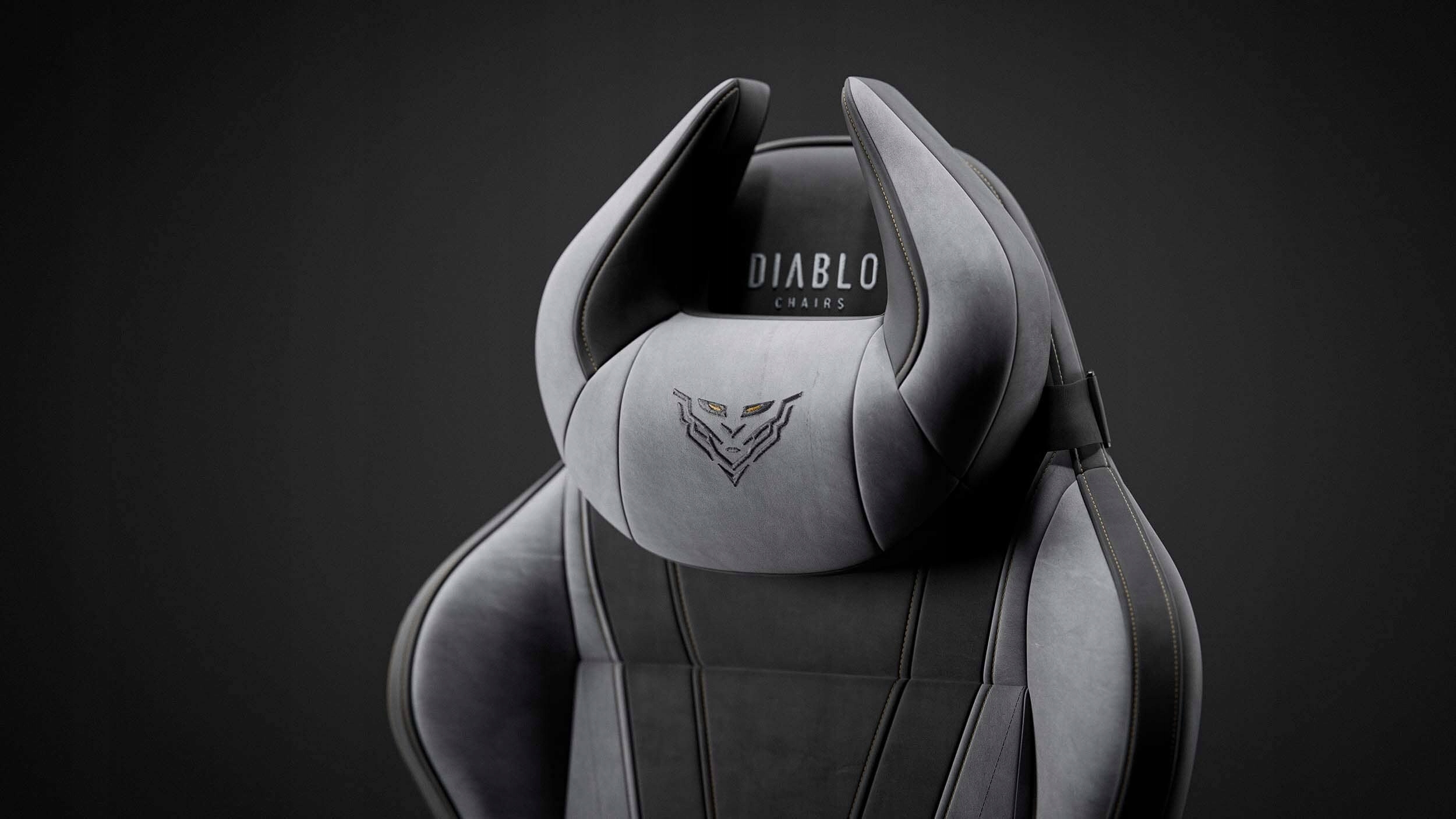 Scaun gaming, Diablo X-Horn 2.0, negru-gri, 49-58cm inaltime sezut