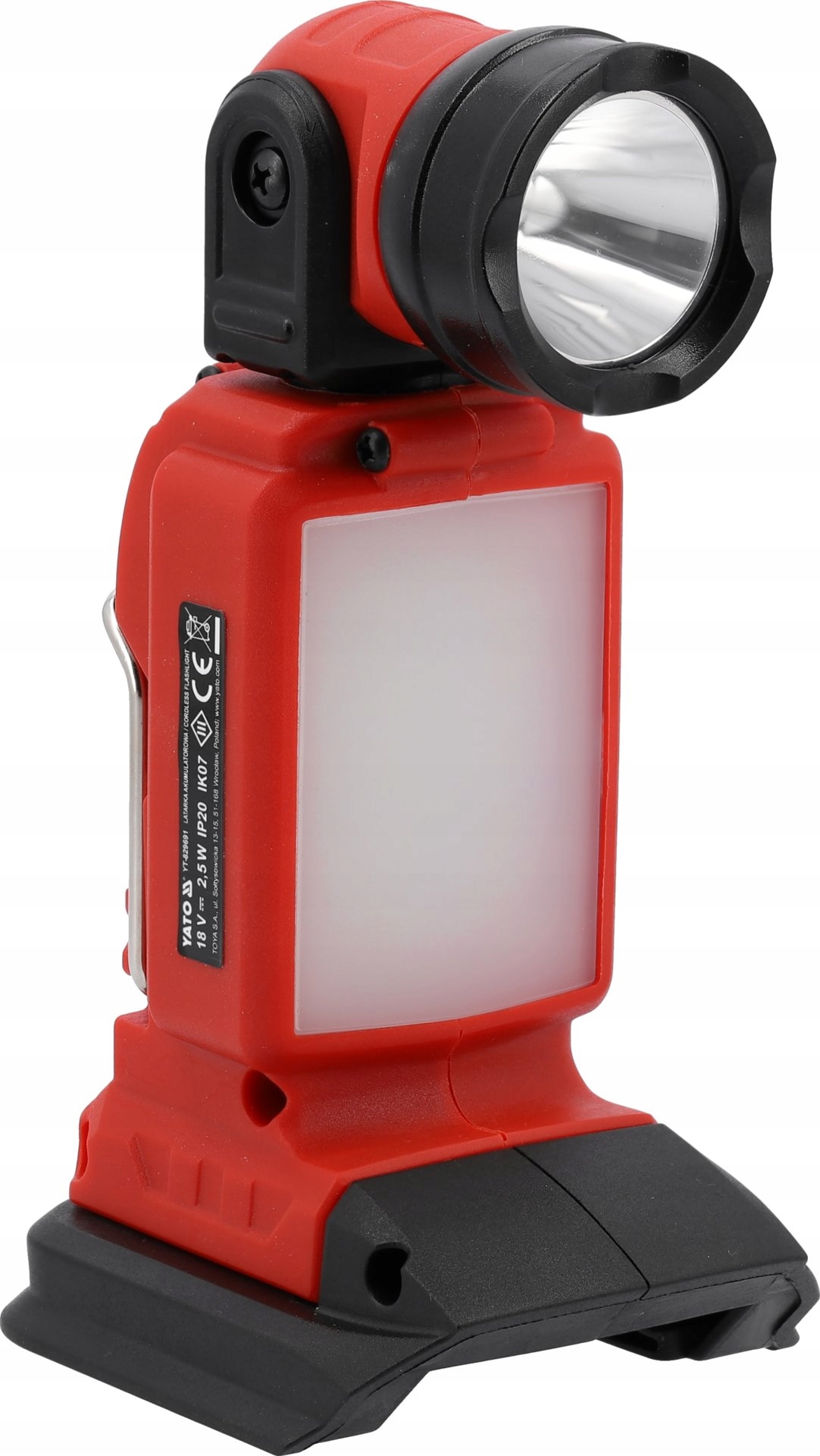Lanterna YATO 2in1 18V 250LM, LED, IP20, 165x95x68mm - eMAG.ro