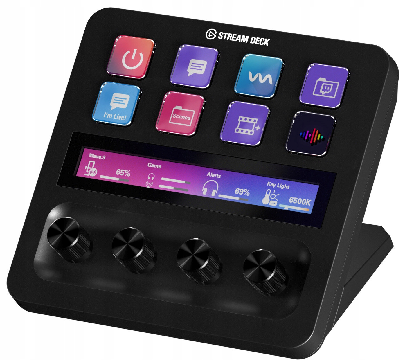 Panel streaming ELGATO Stream Deck +, 8 butoane, negru