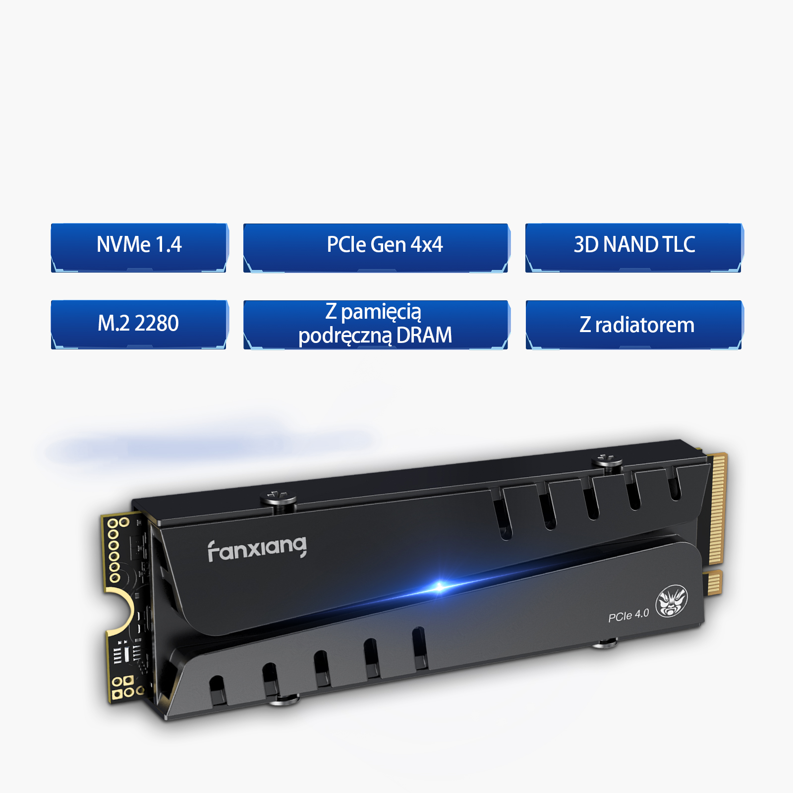 Dysk SSD M.2 1TB Fanxiang S770 PCIe4.0 7400/5400MB/s cu DRAM - eMAG.ro