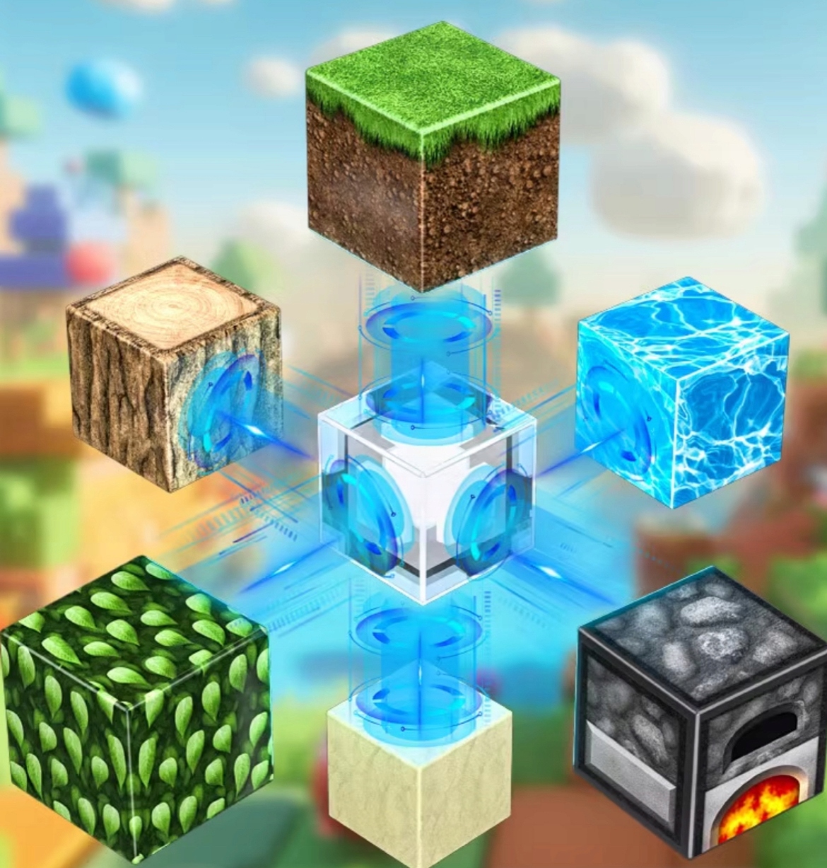 KLOCKI MAGNETYCZNE SZEŚCIANY 120 KLOCKÓW W TYM 2FIGURKI DEDYKOWANE KARTONIK