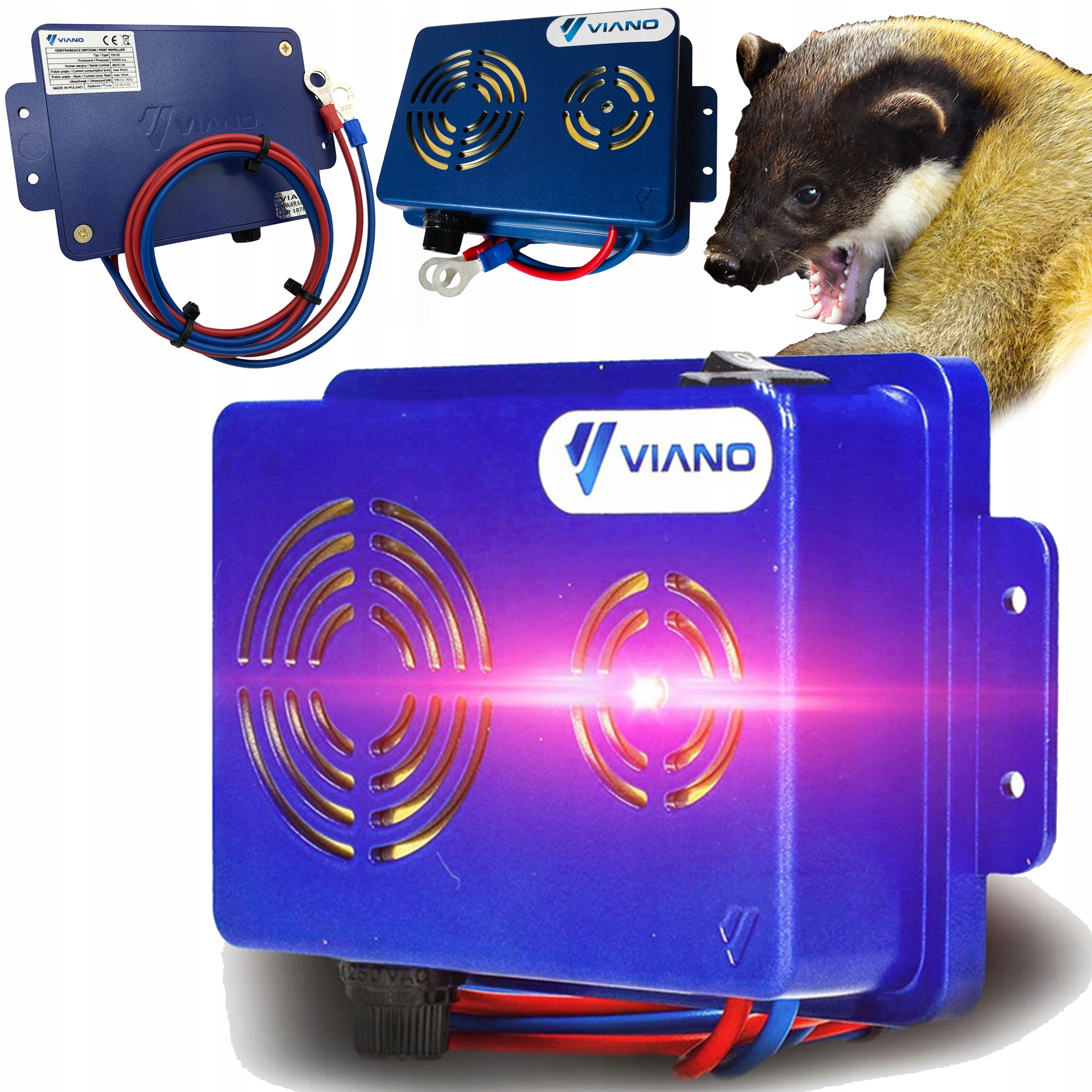 ODSTRASZACZ GRYZONI KUN MYSZ DO SAMOCHODU AUTA