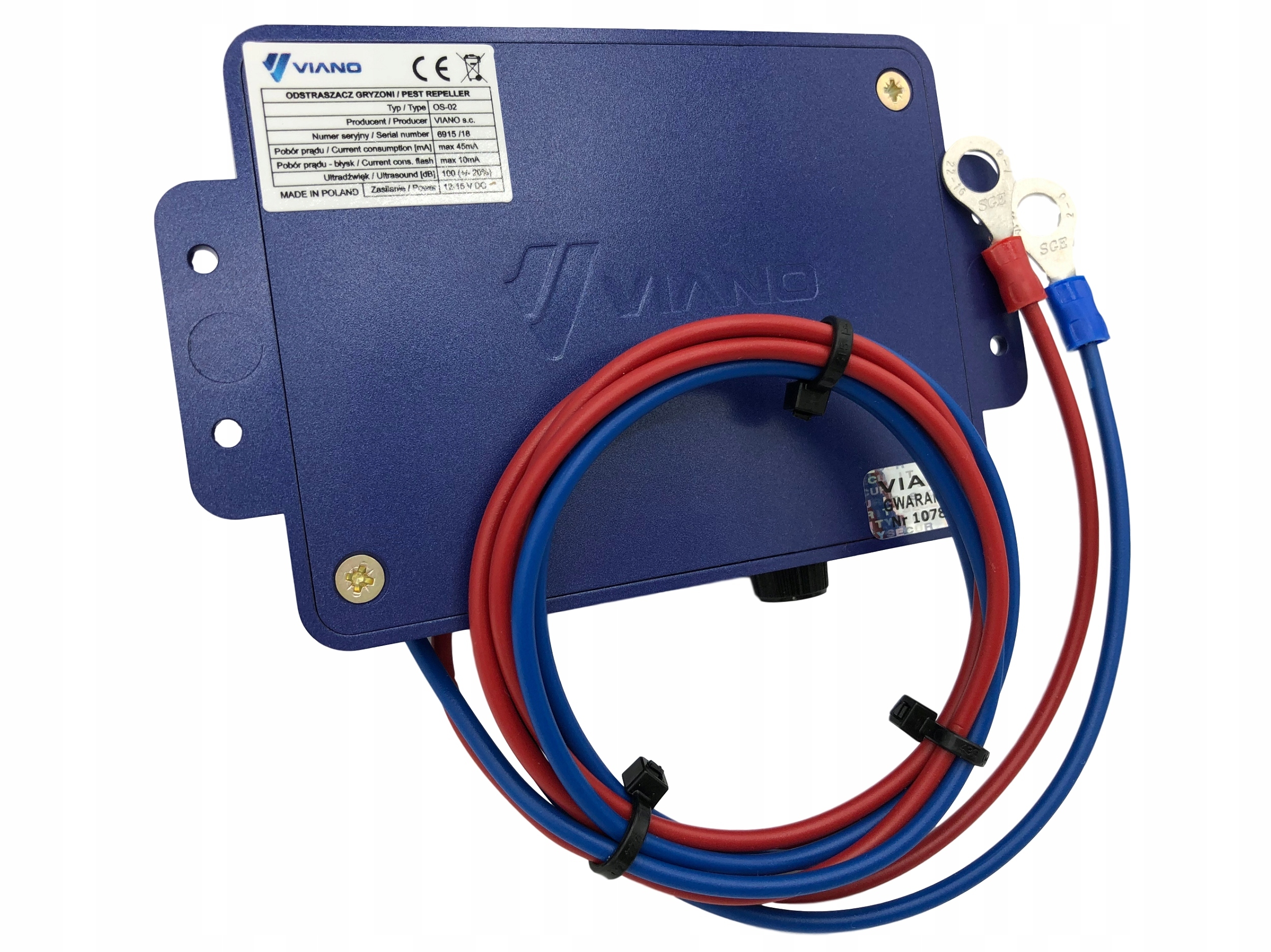 ODSTRASZACZ GRYZONI KUN MYSZ DO SAMOCHODU AUTA