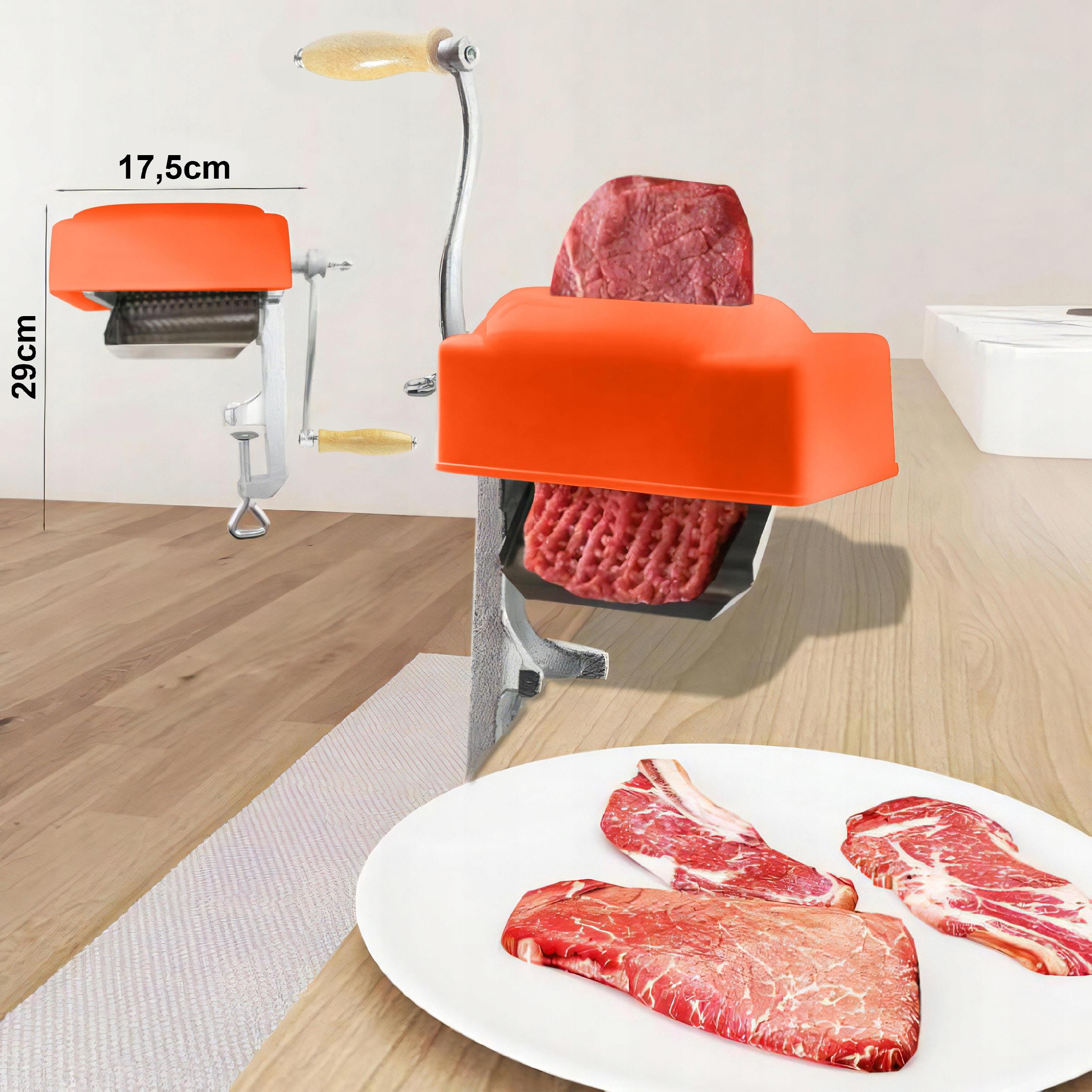 Ręczna KOTLECIARKA Żeliwna Maszynka do ROZBIJANIA Mięsa STEKÓW Kotletów HIT