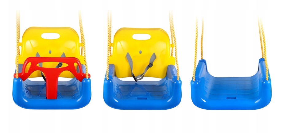 HUŚTAWKA DLA DZIECI OGRODOWA 3w1 MOCNA DO DOMU OGRODU DOMOWA NA LINACH 30KG