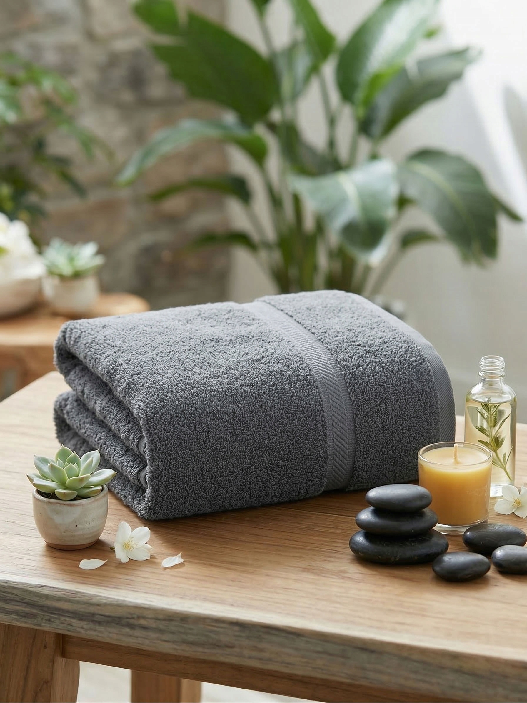 [Detale splotu ręcznika grafitowego 600g]