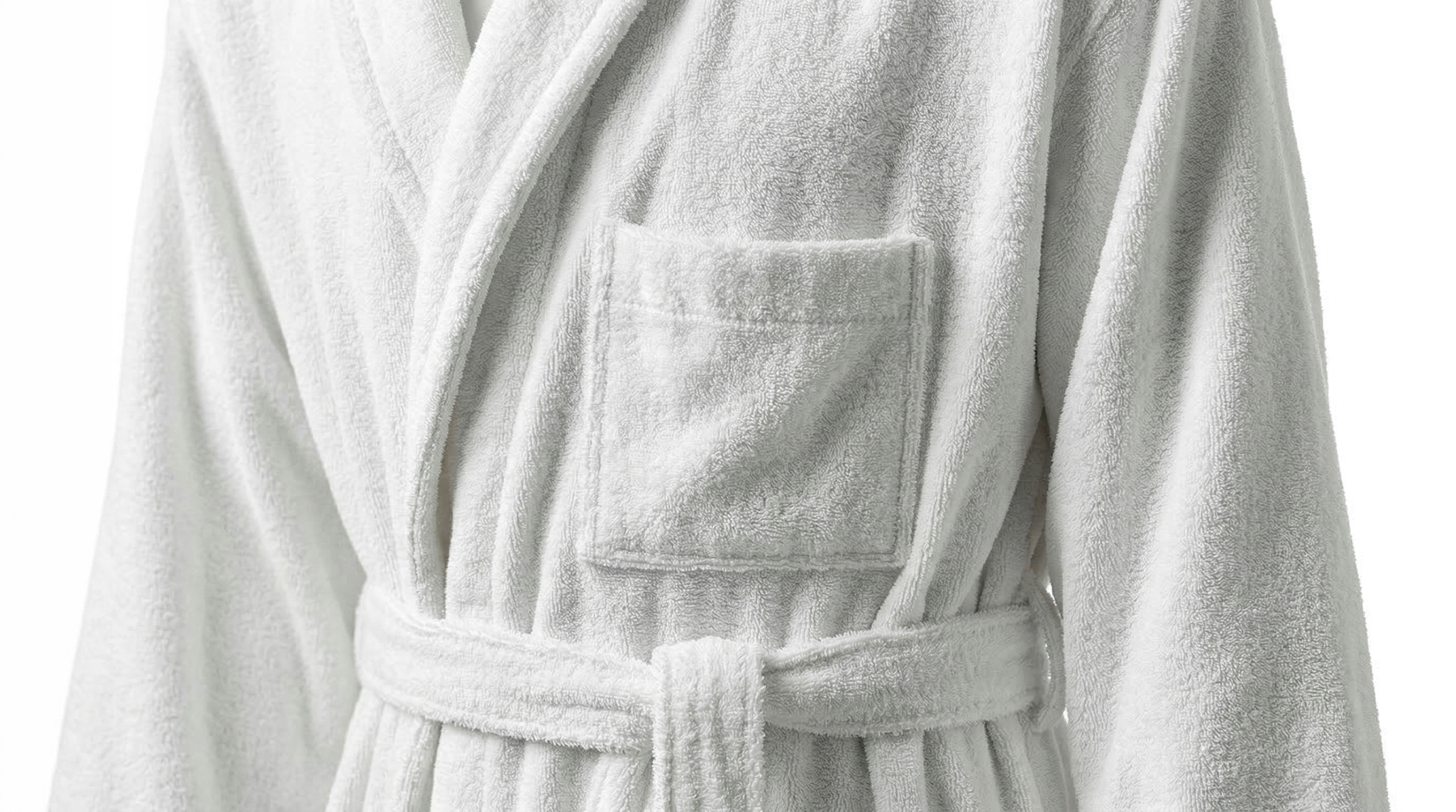 [Szlafrok hotelowy prezentacja sylwetki]