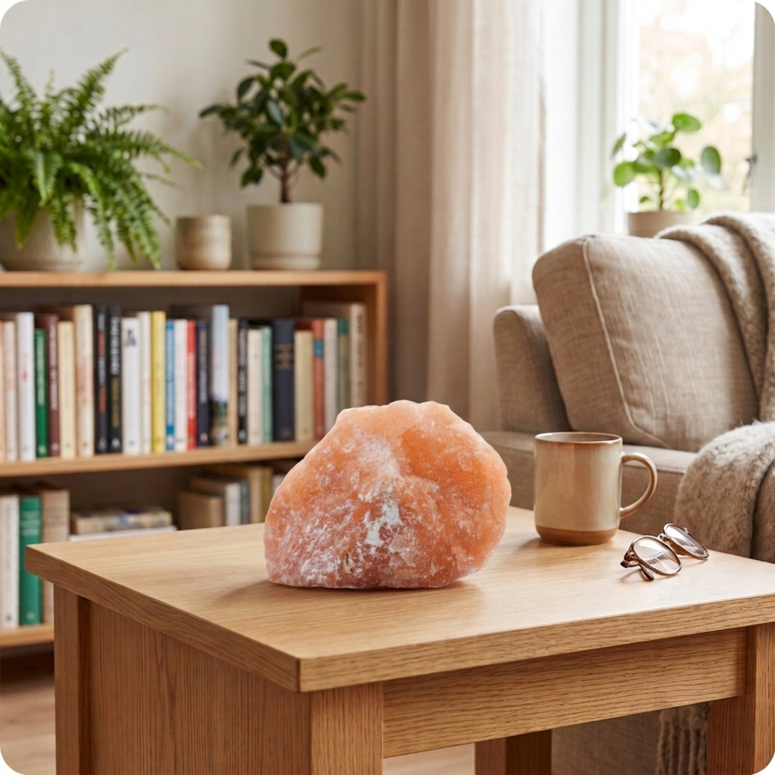 Naturalny jonizator powietrza lampa solna