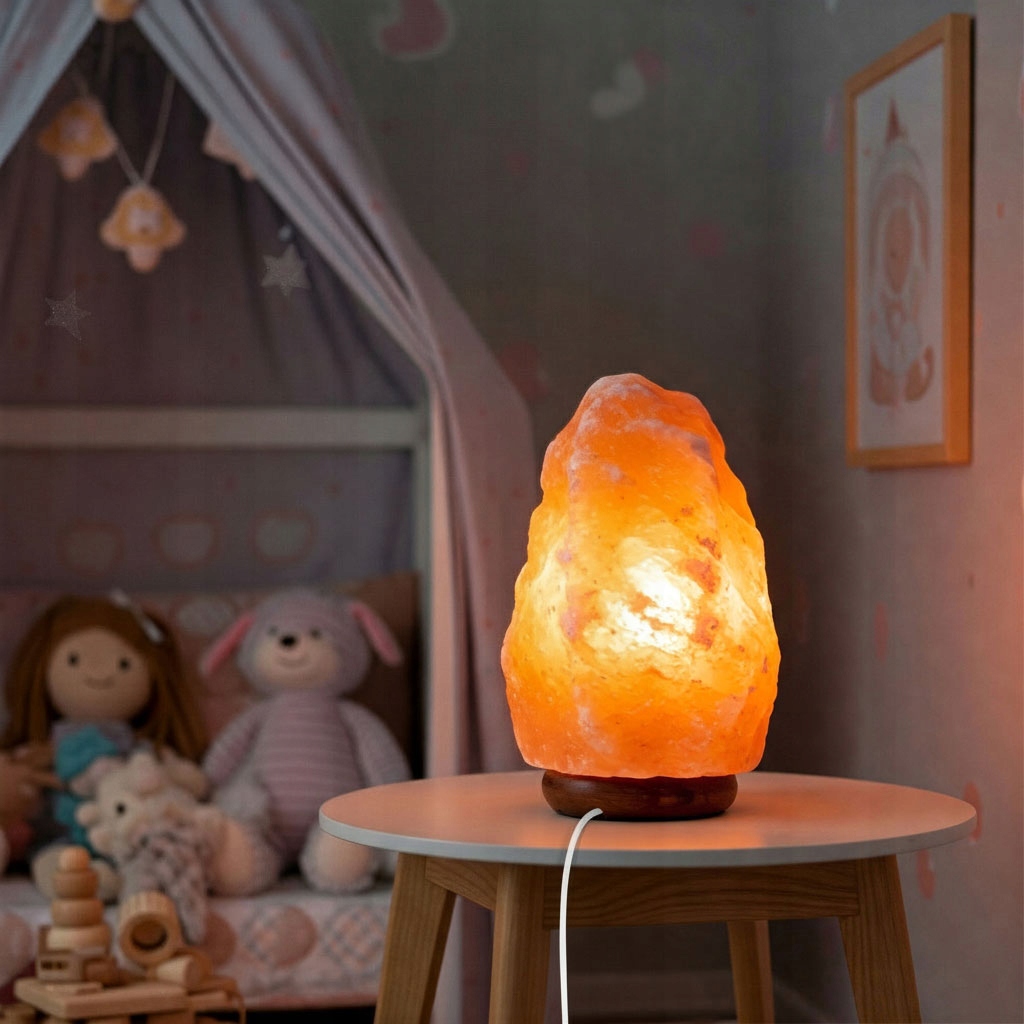 Lampa solna w sypialni