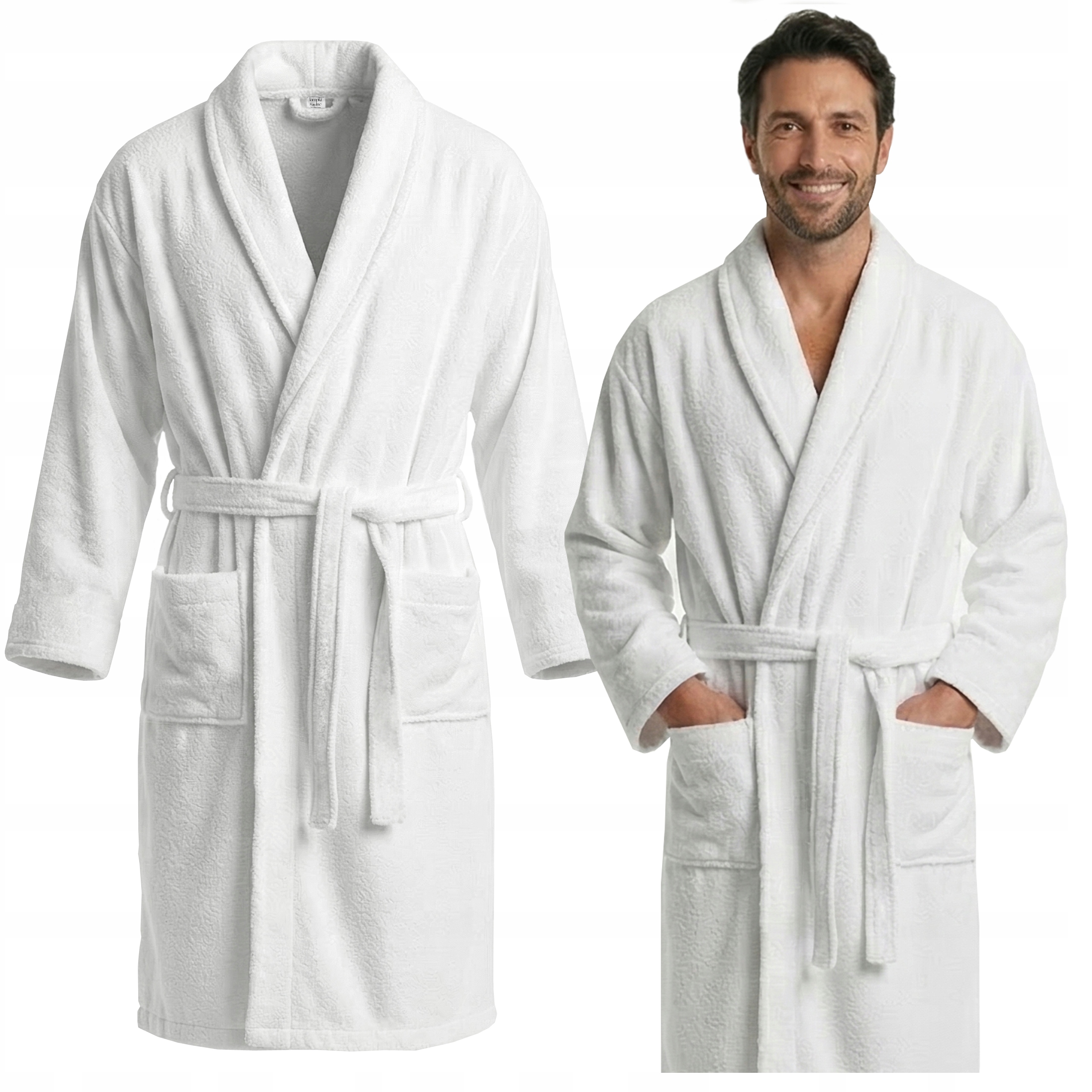 [Szlafrok biały hotelowy frotte damski męski]