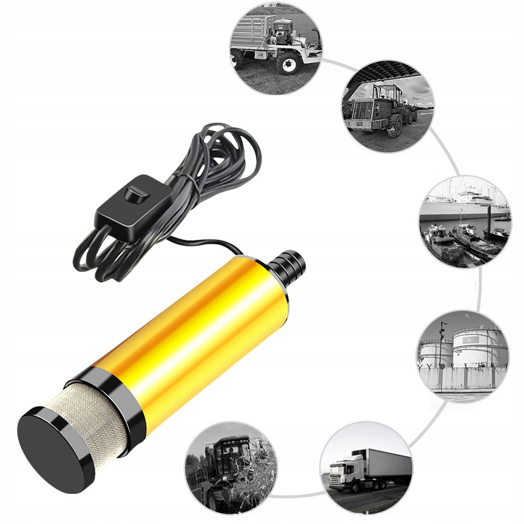 POMPA DO PALIWA SPUSZCZANIA OLEJU ROPY WODY ELEKTRYCZNA POMPKA 12v 230v