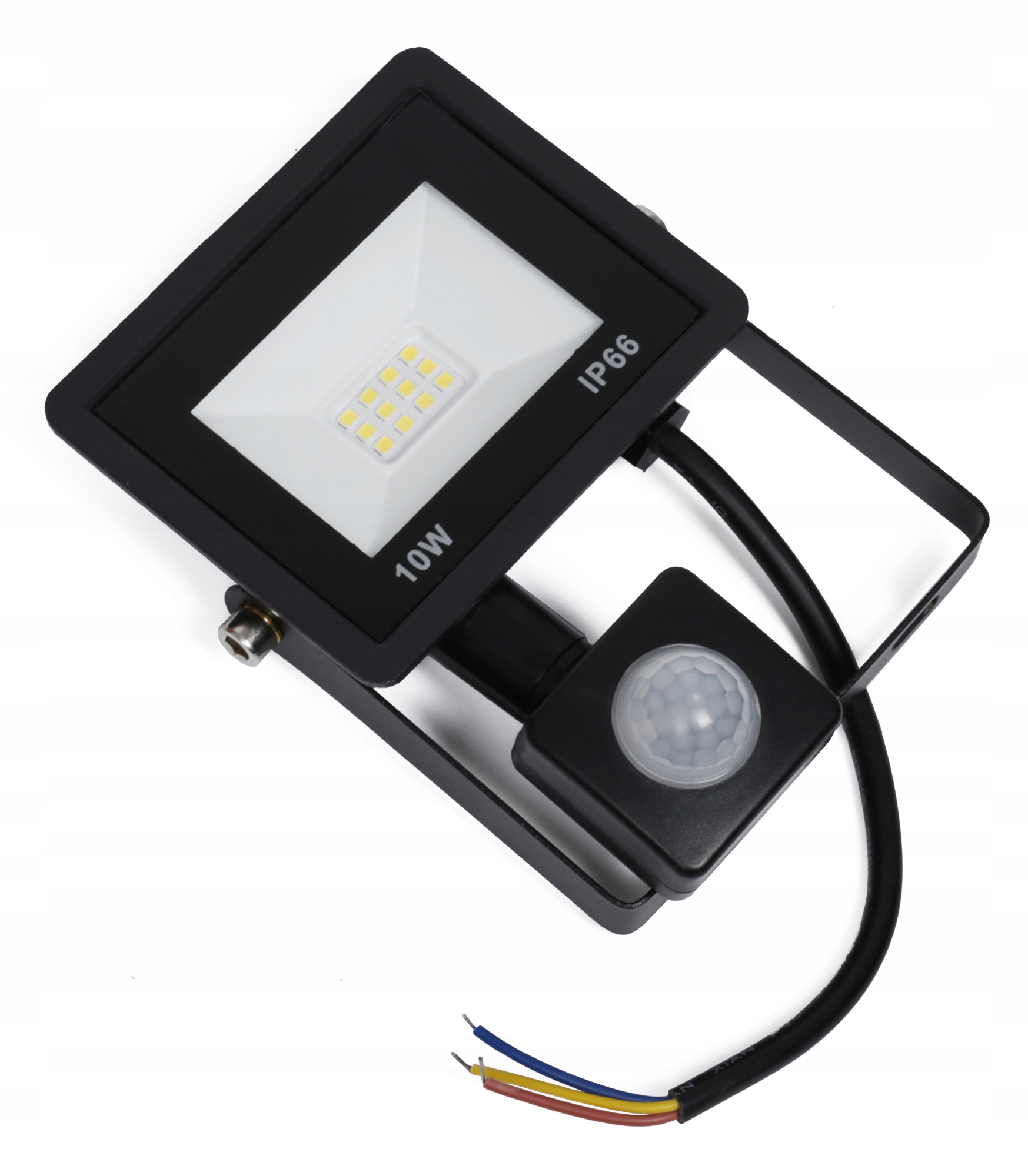 HALOGEN LED 10W LAMPA Z CZUJNIK RUCHU ZMIERZCHU NAŚWIETLACZ ZEWNĘTRZNY IP66