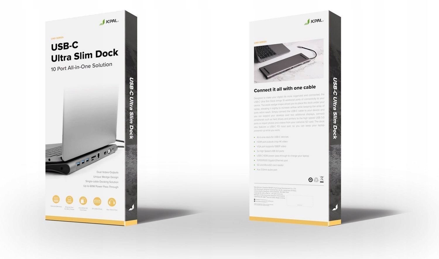 Stacja JCPal Ultra Slim Dock USB-C JCP6204