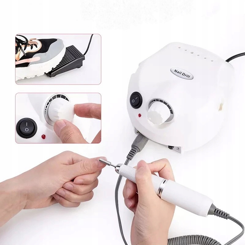 Frezarka do paznokci MEMFLOW Szlifierka do paznokci i pięt manicure 65 W